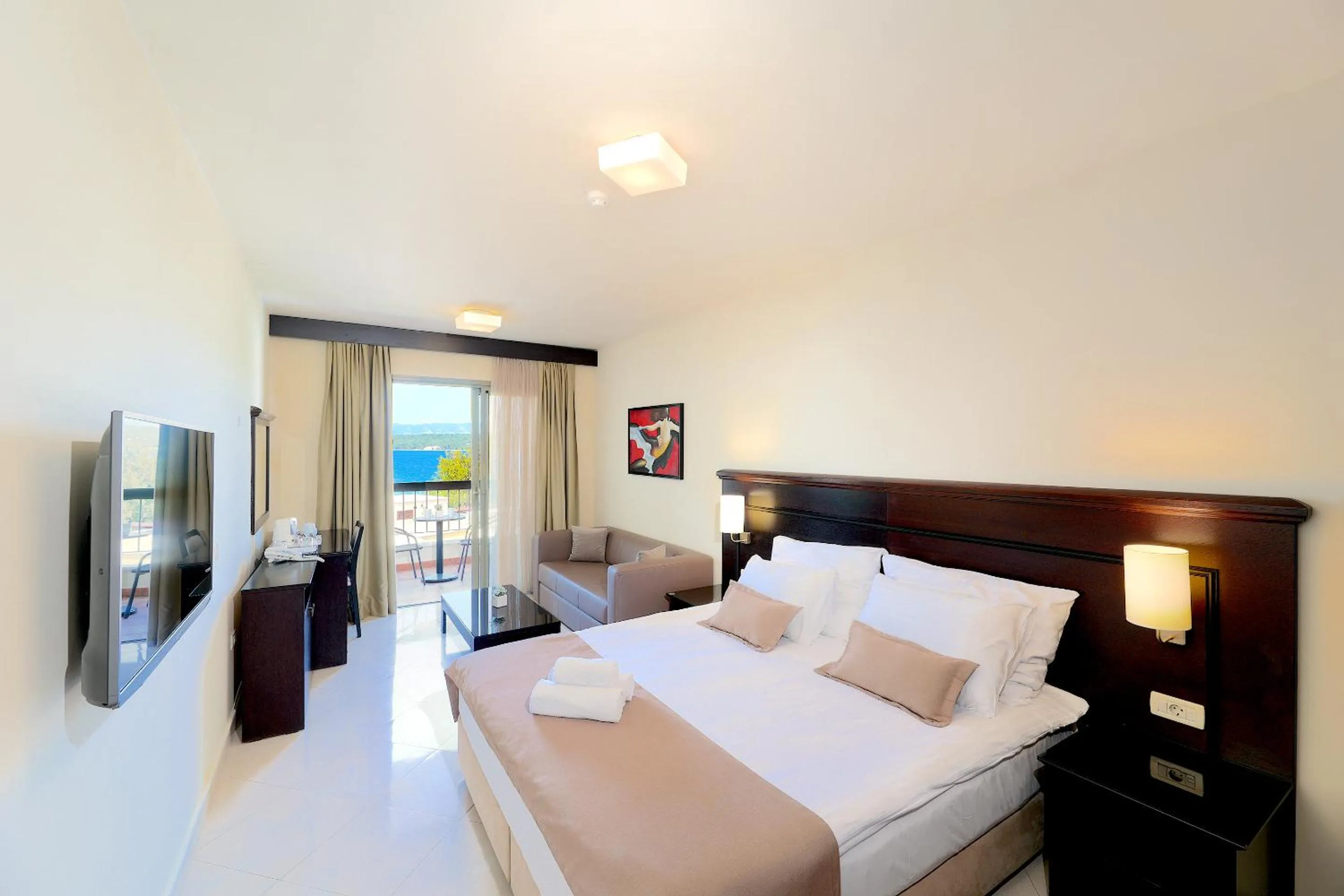 Photo of the whole room, Bed in Blue Waves Resort