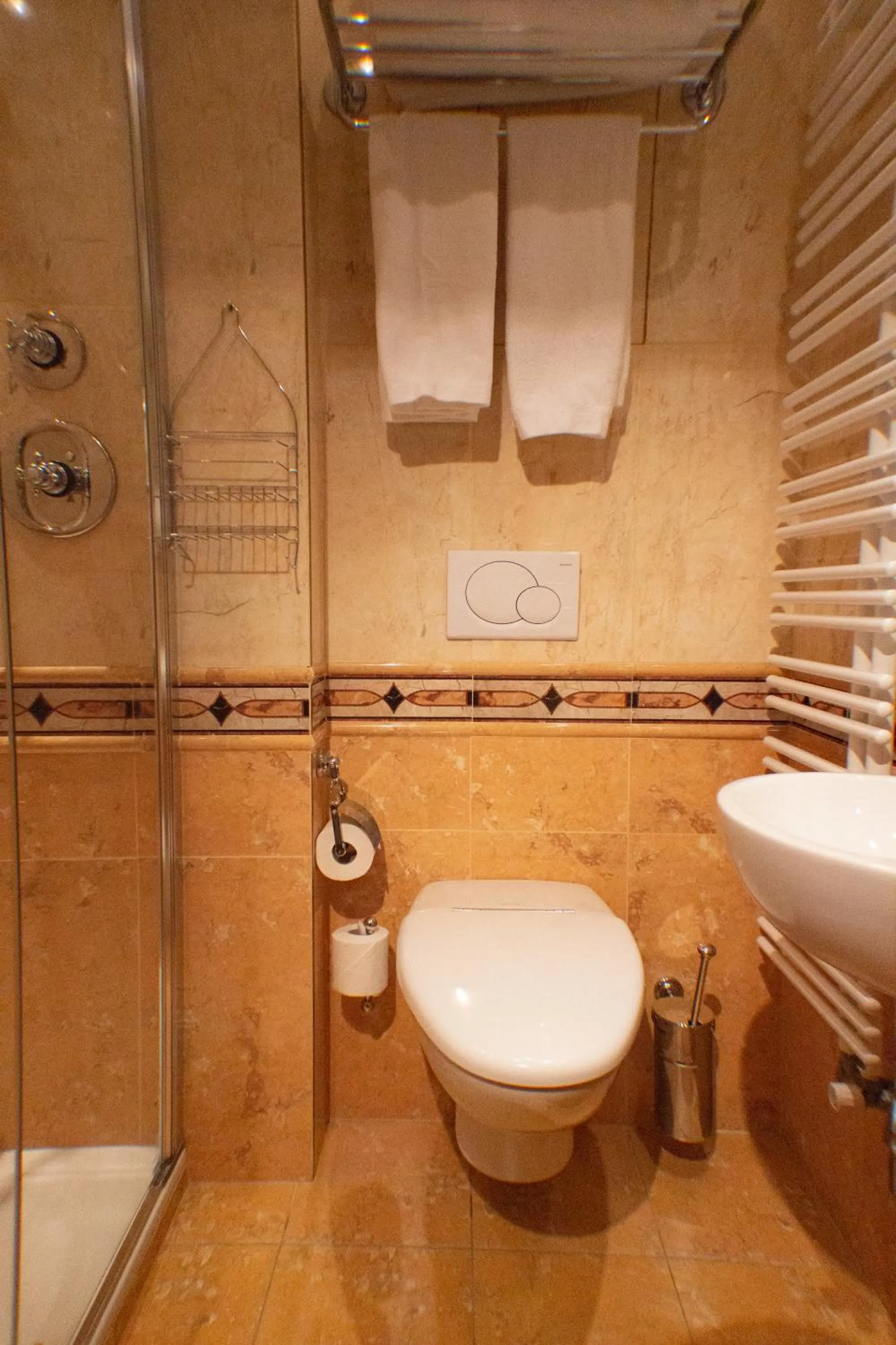 Shower in Hôtel Alpen Ruitor