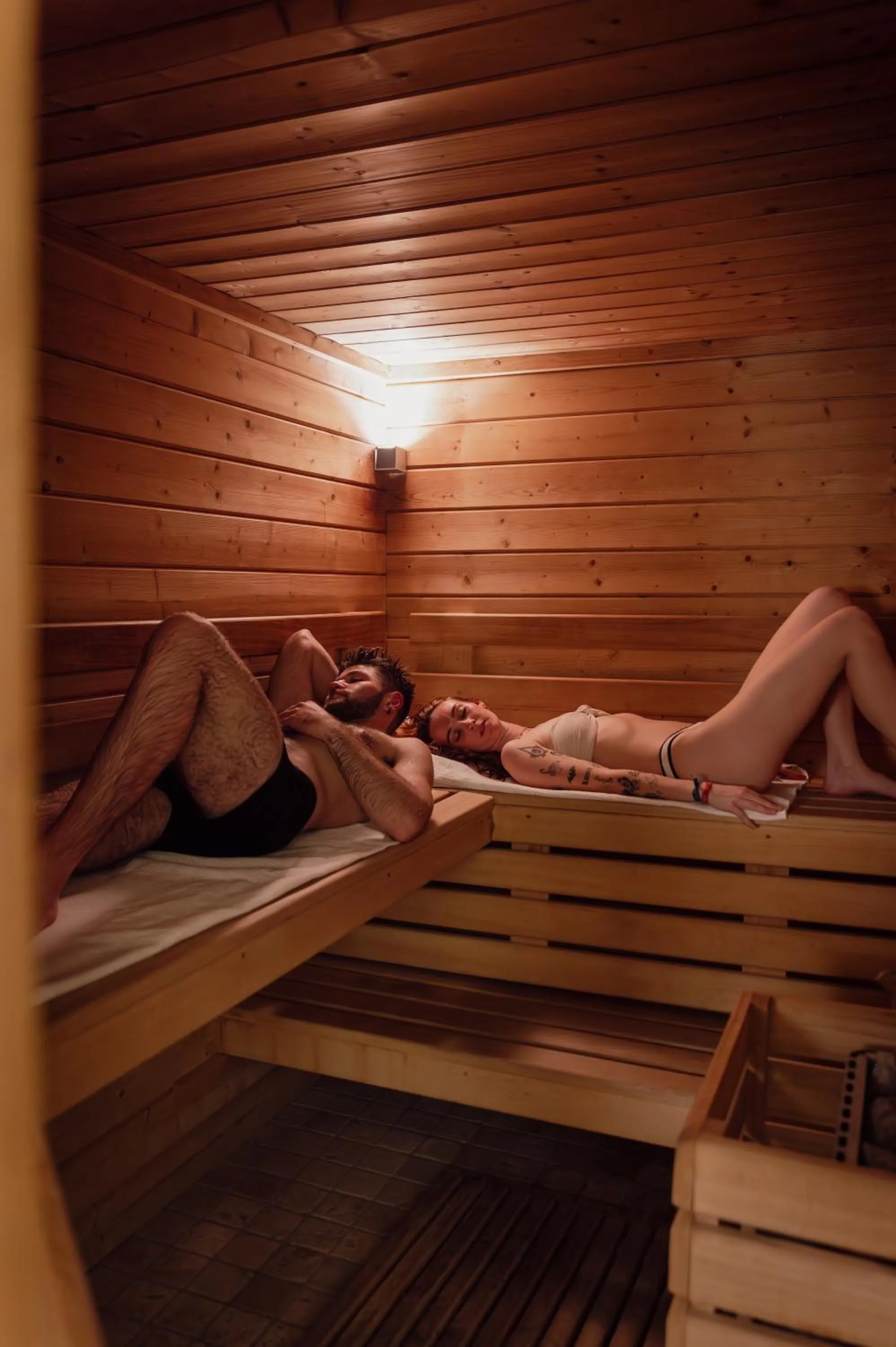 Sauna in Hôtel Alpen Ruitor