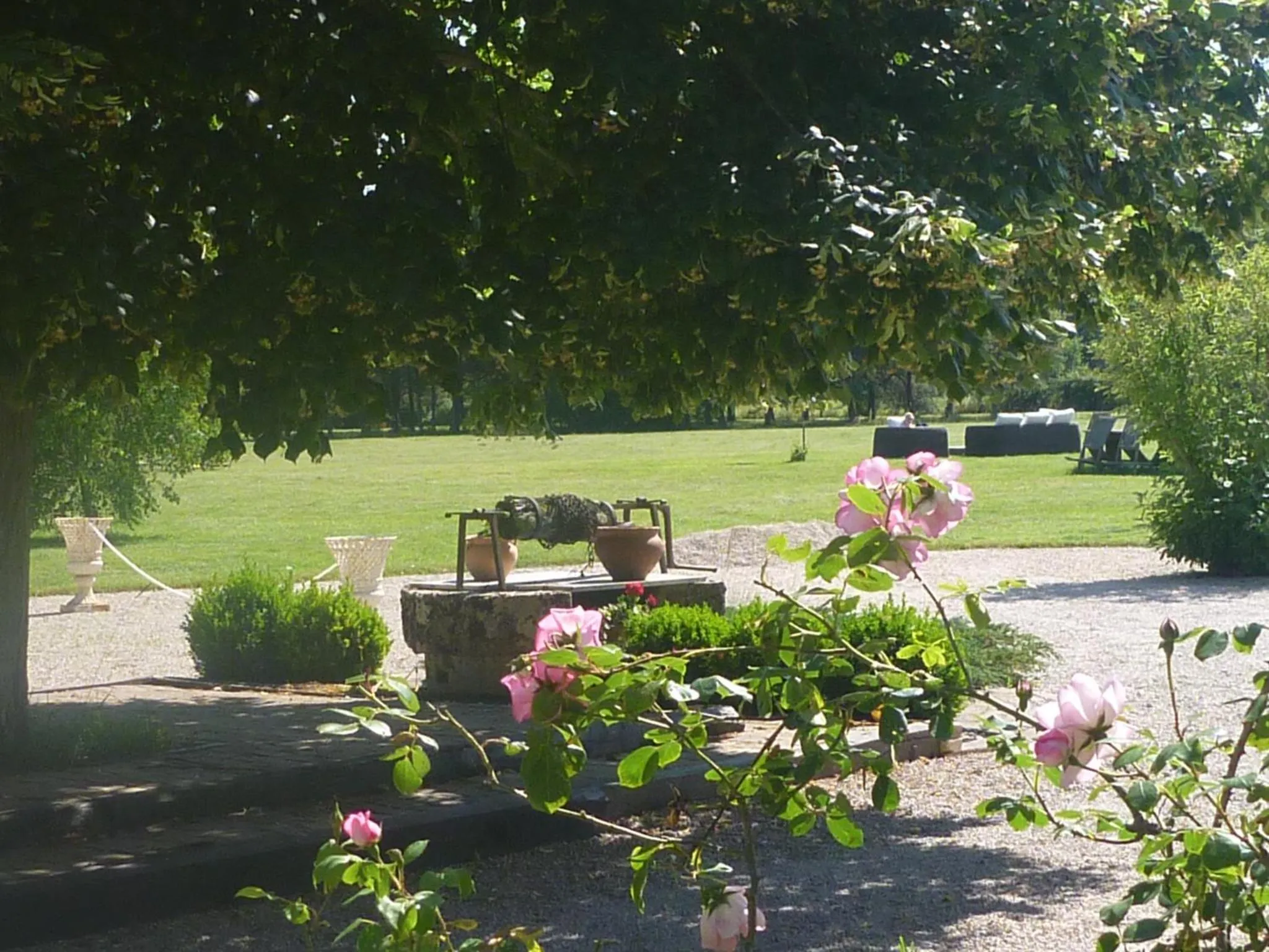 Garden view in La Levraudière