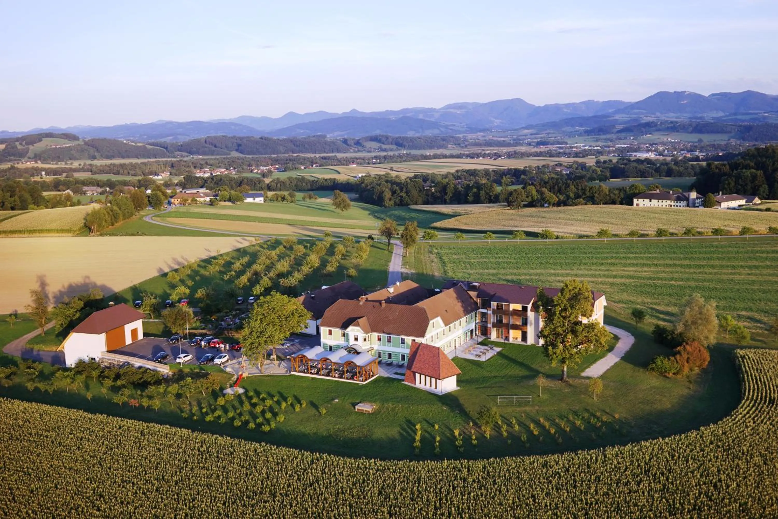 Bird's eye view in Mostlandhof