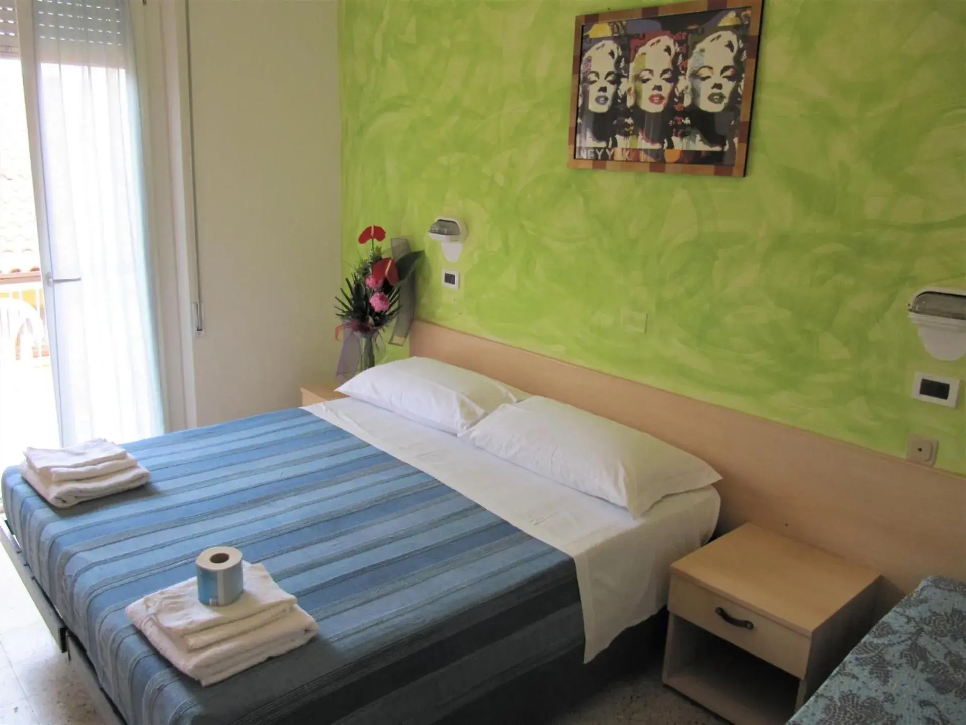 Bed in Hotel Villa Elia