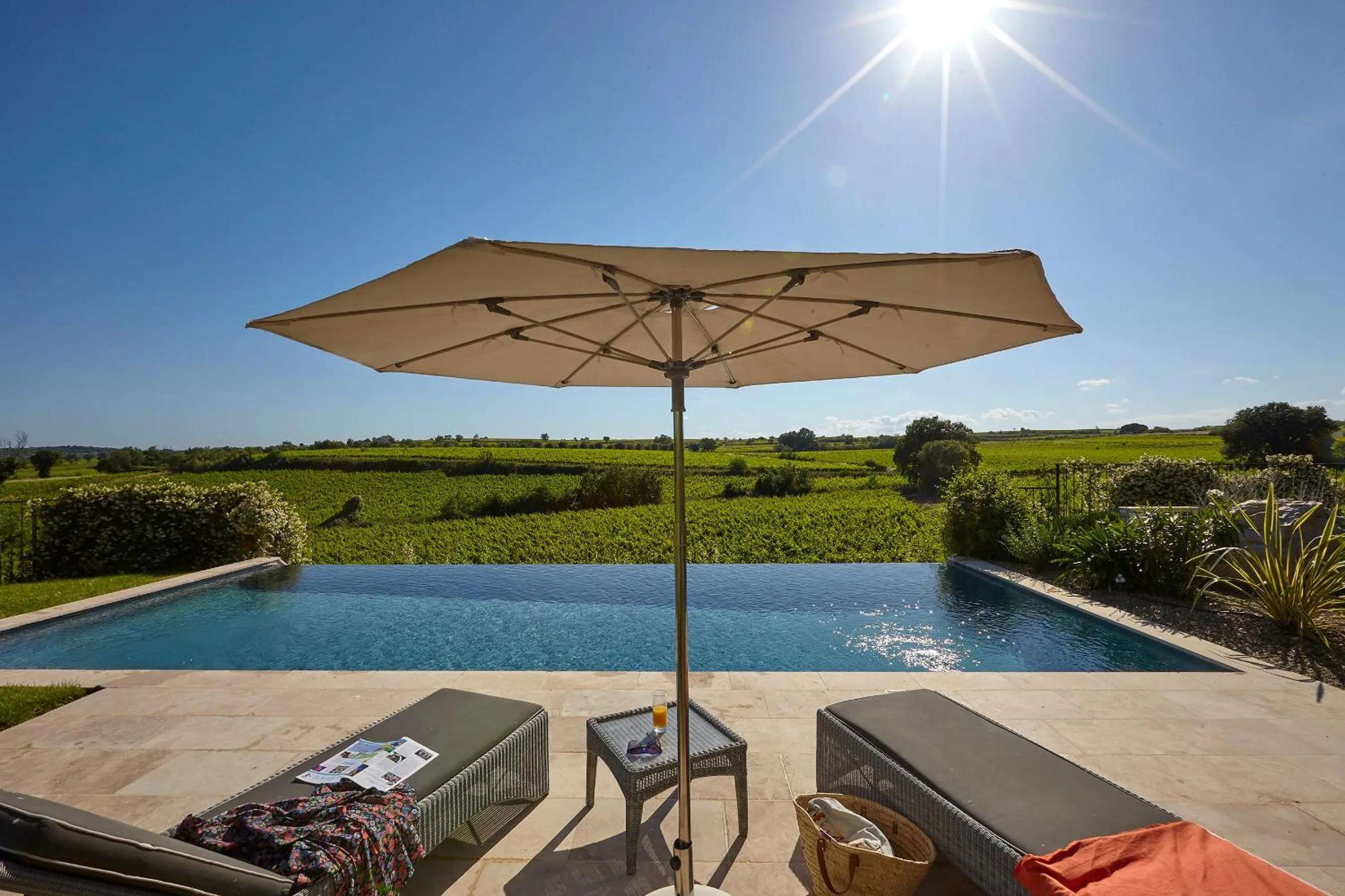 Swimming pool in Château St Pierre de Serjac