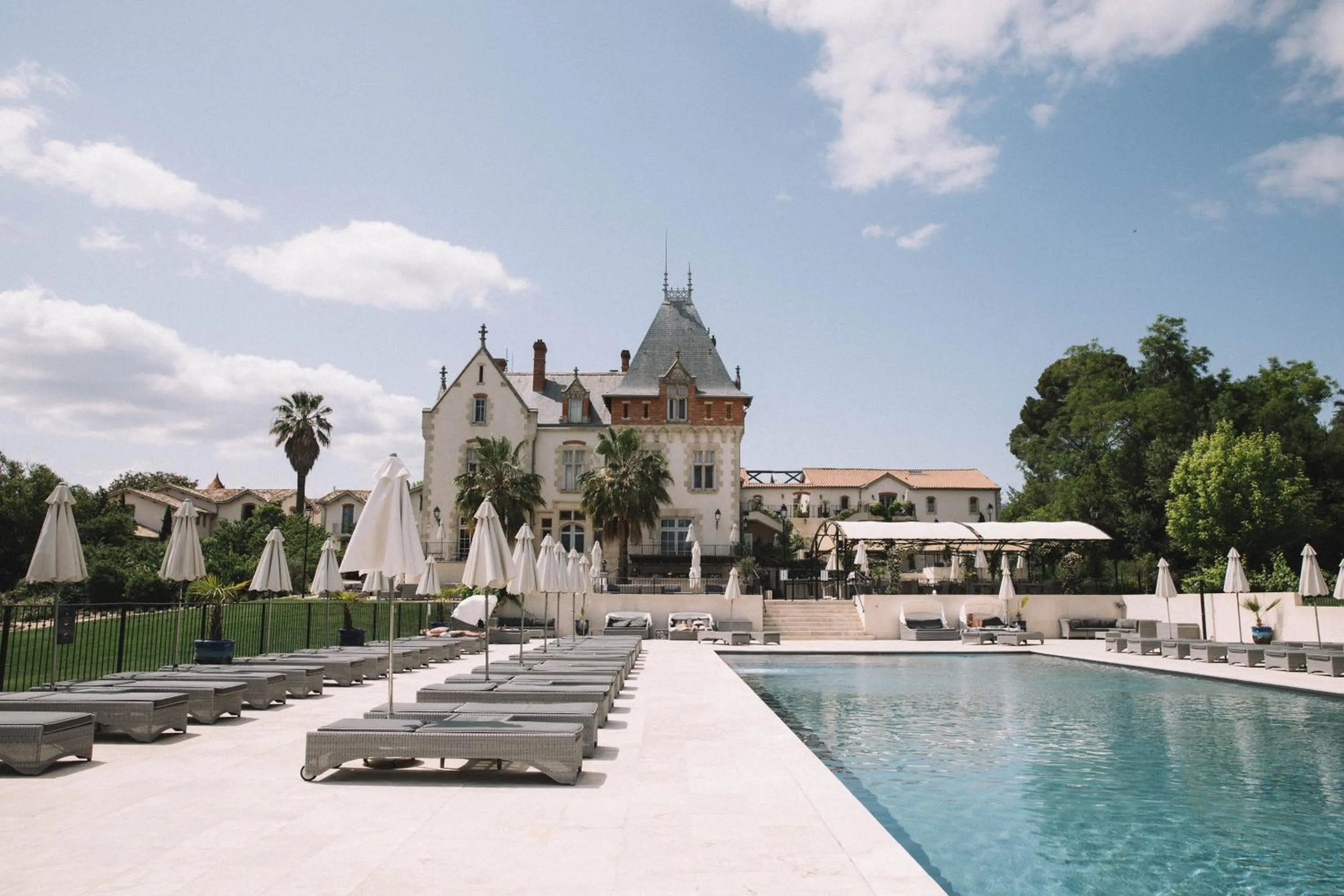 Swimming pool in Château St Pierre de Serjac