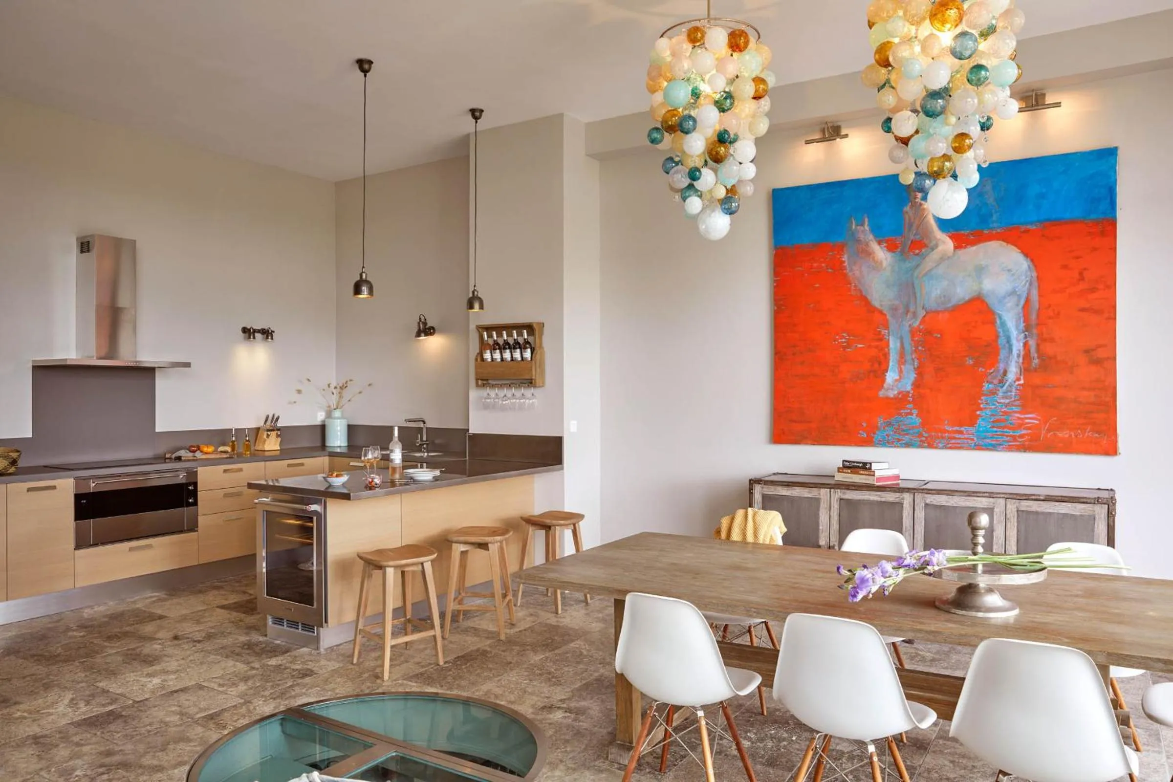 Dining area in Château St Pierre de Serjac