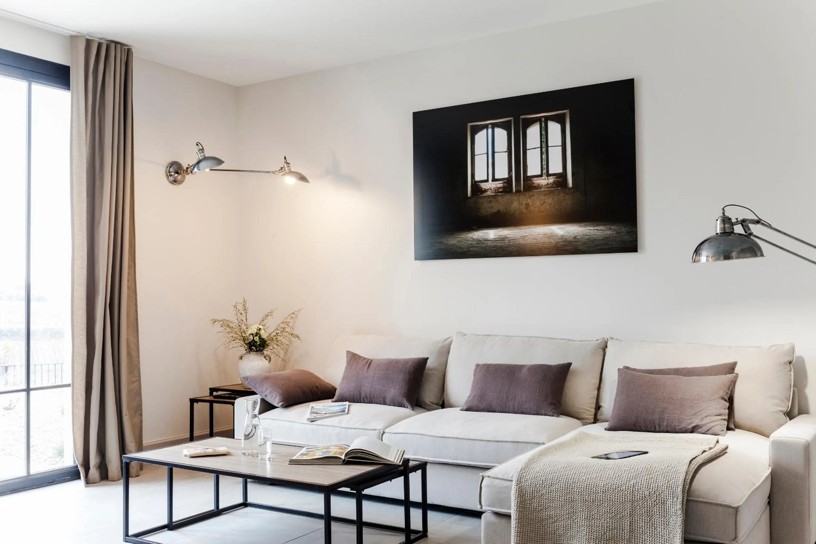 Living room in Château St Pierre de Serjac