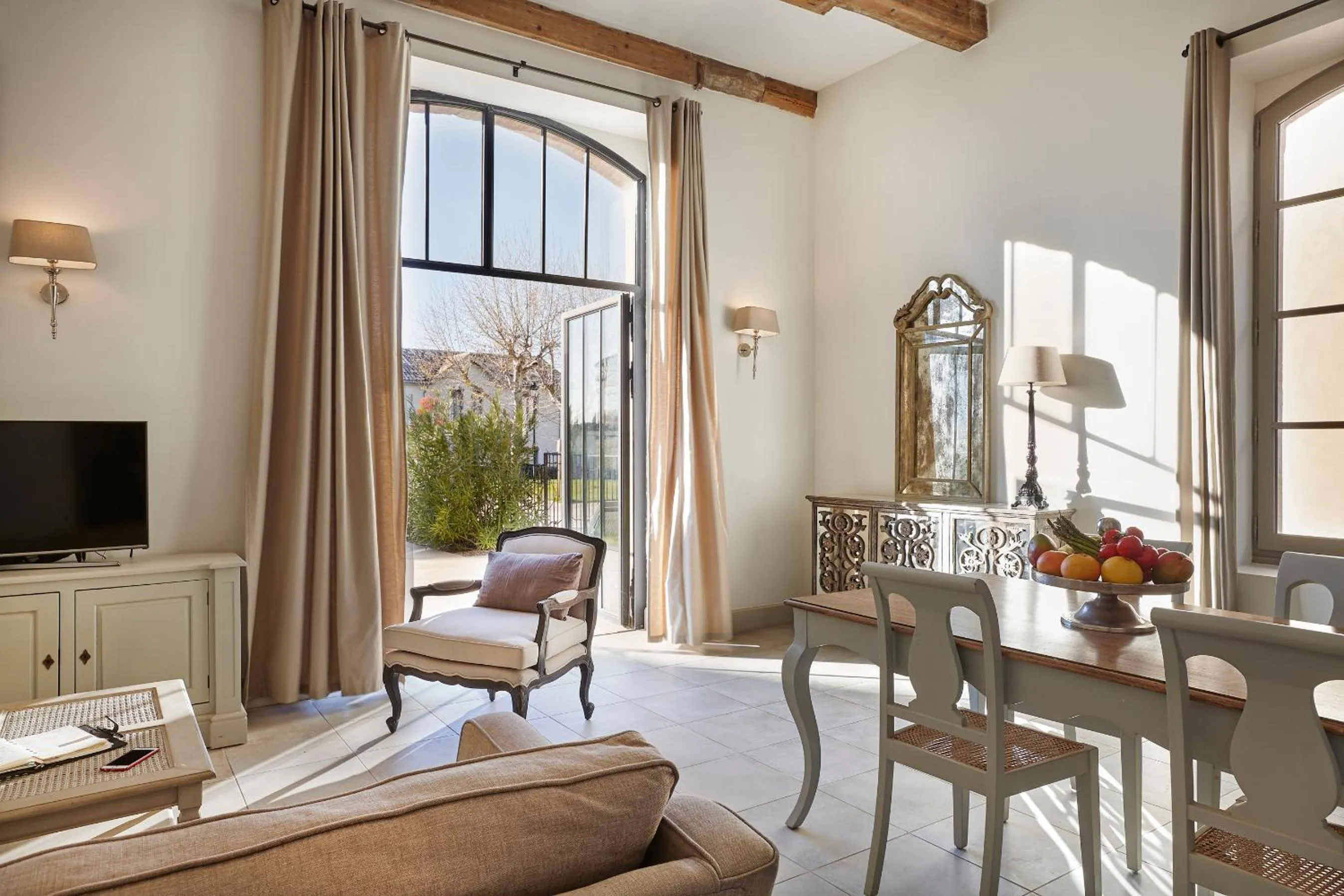 Living room in Château St Pierre de Serjac