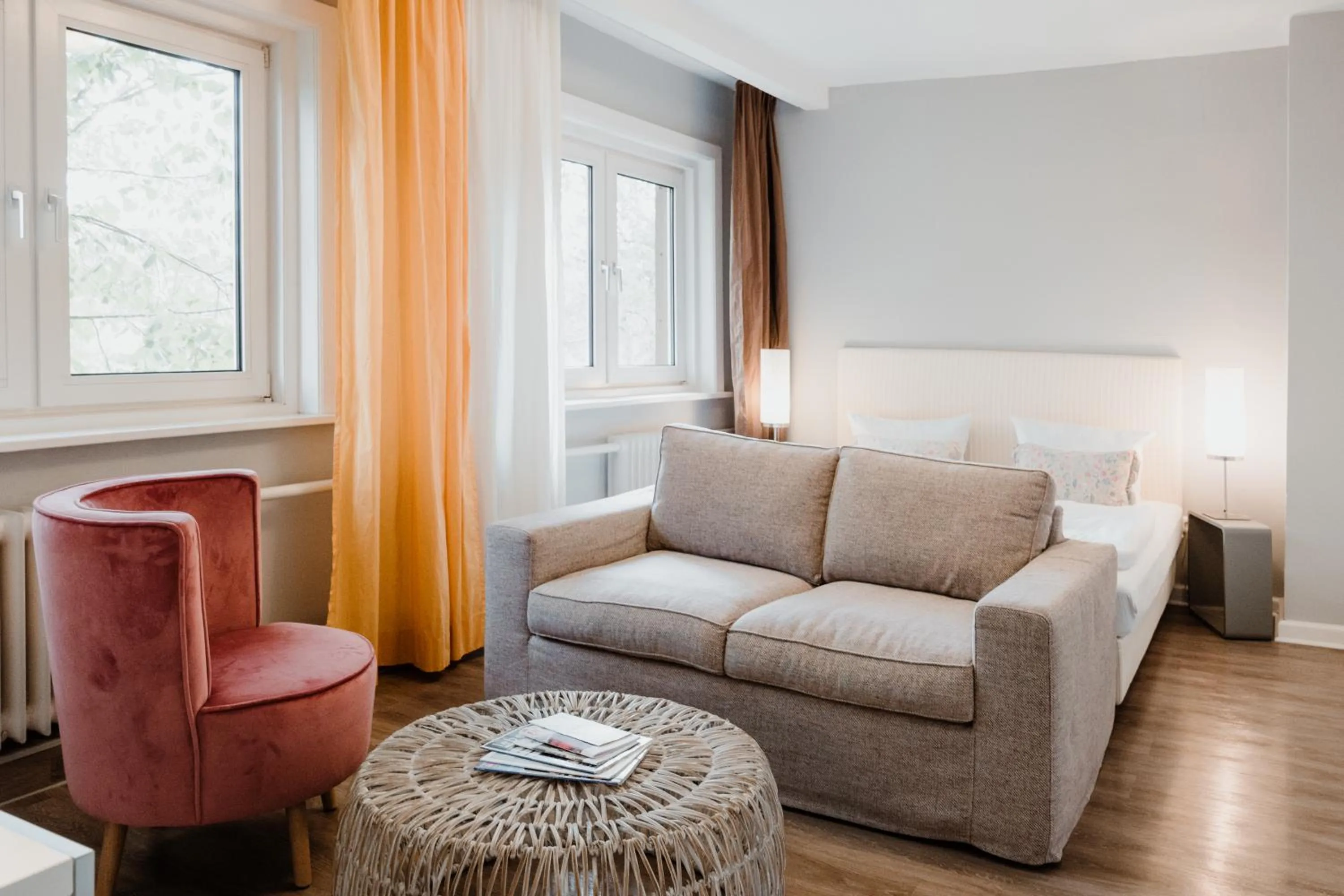 Living room in Hotel 'Das Strandhaus'