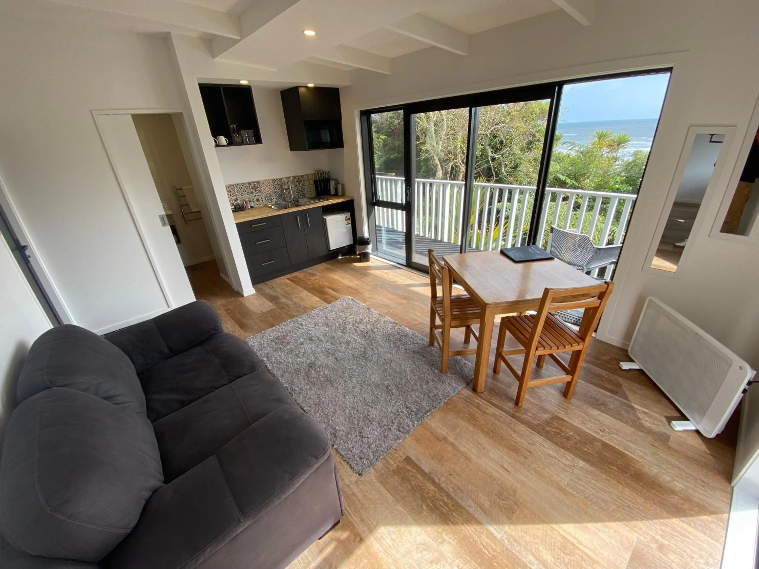 Living room in Paparoa Park Motel