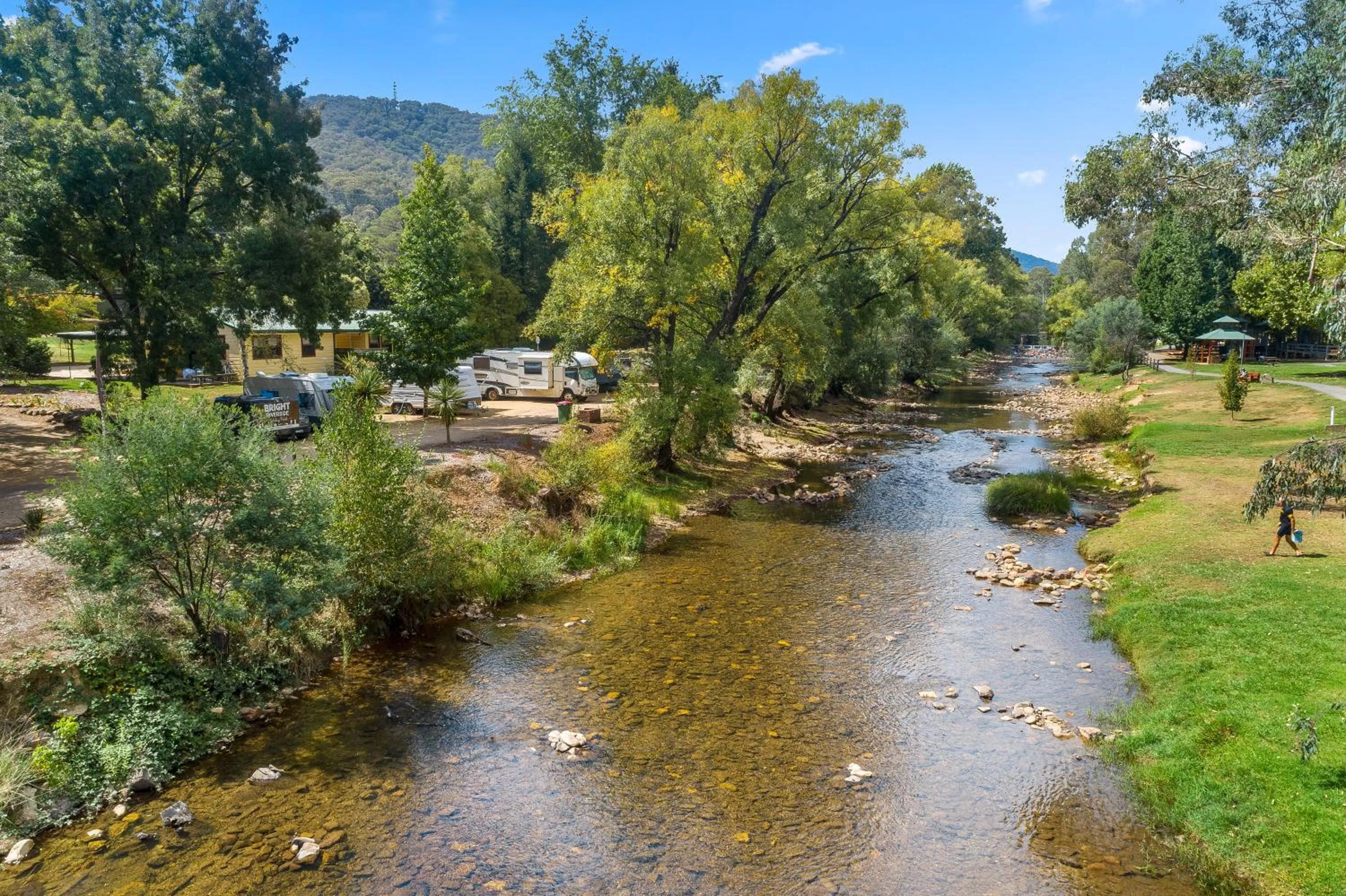 Natural landscape in Bright Riverside Holiday Park