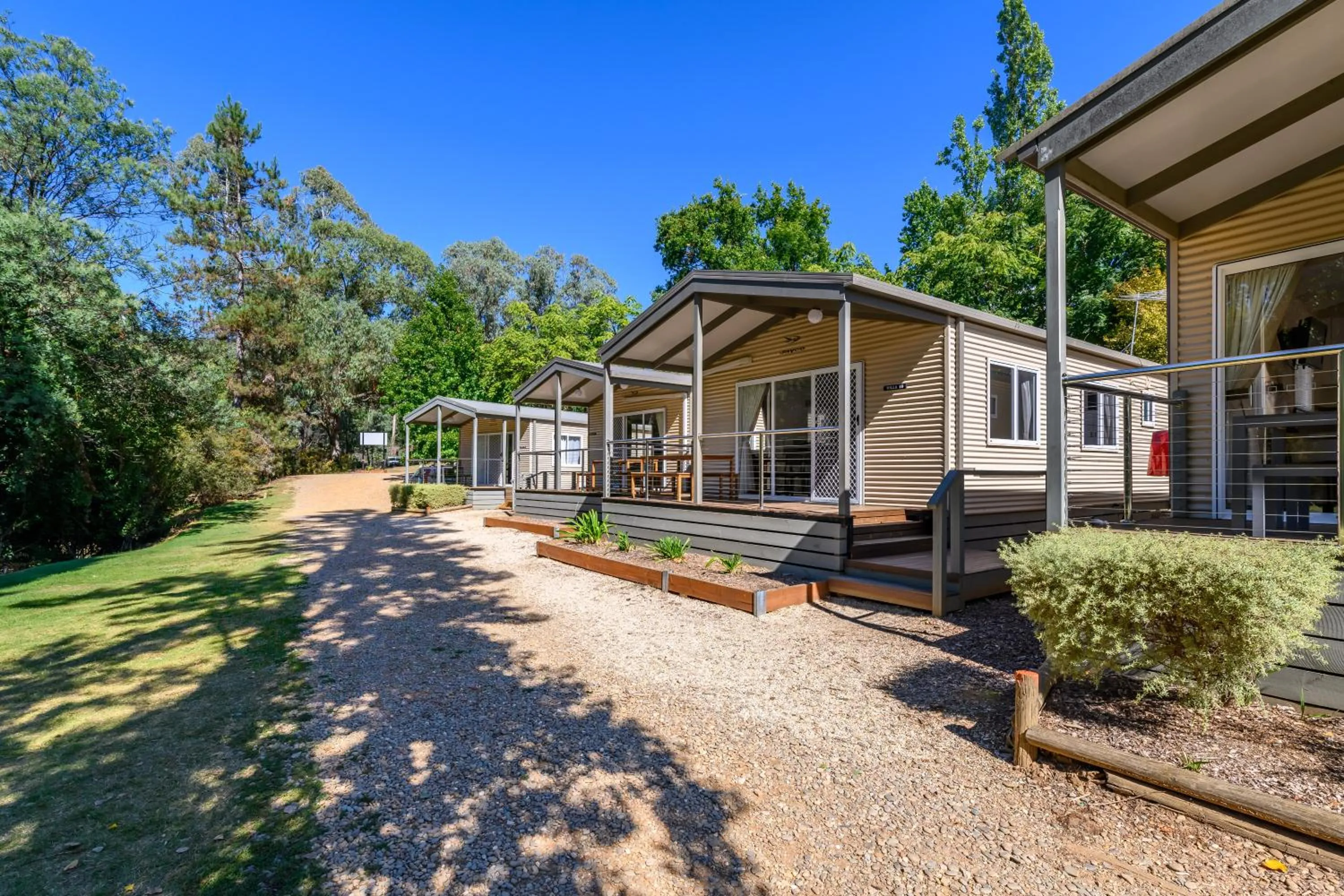 Balcony/Terrace in Bright Riverside Holiday Park