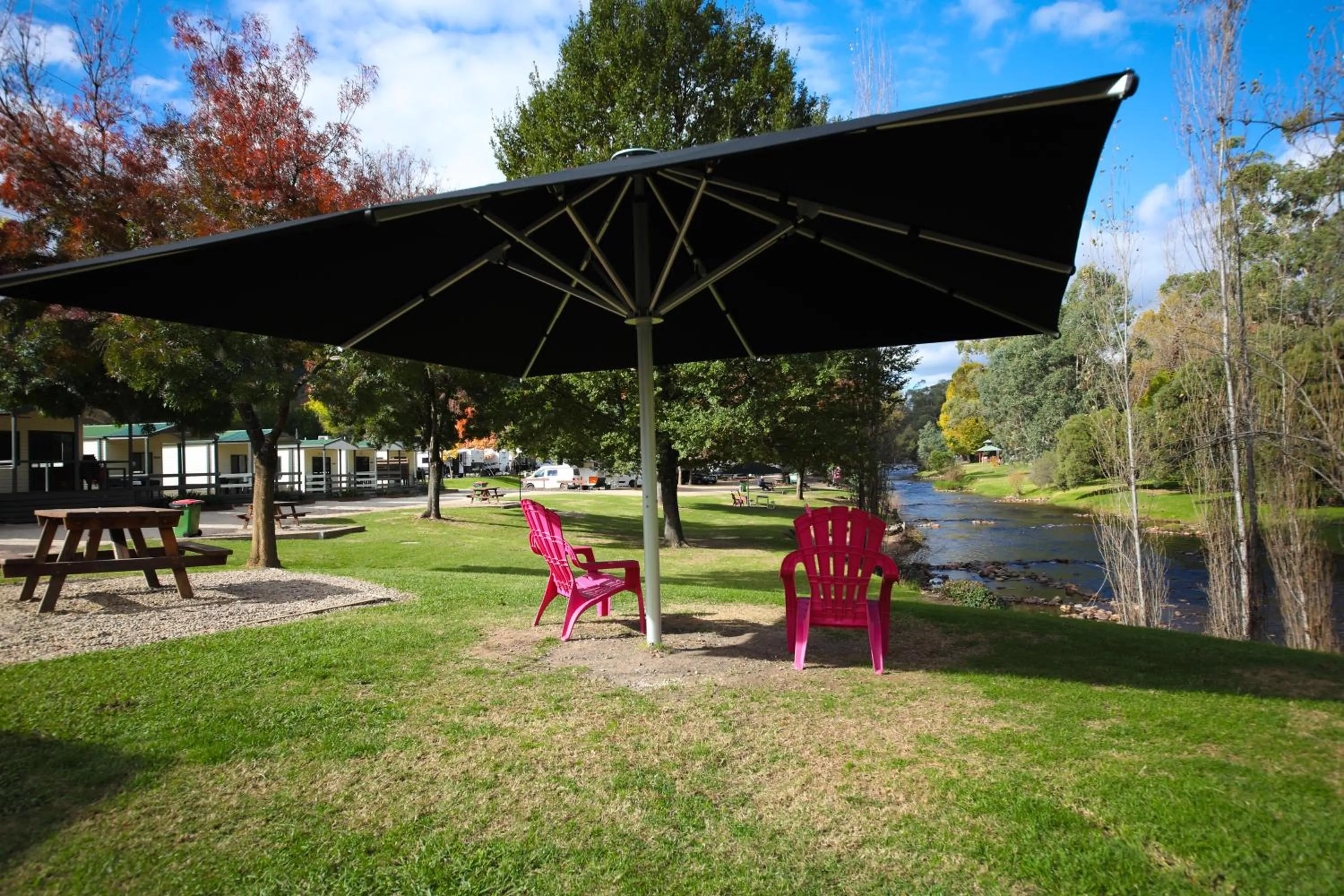 River view in Bright Riverside Holiday Park