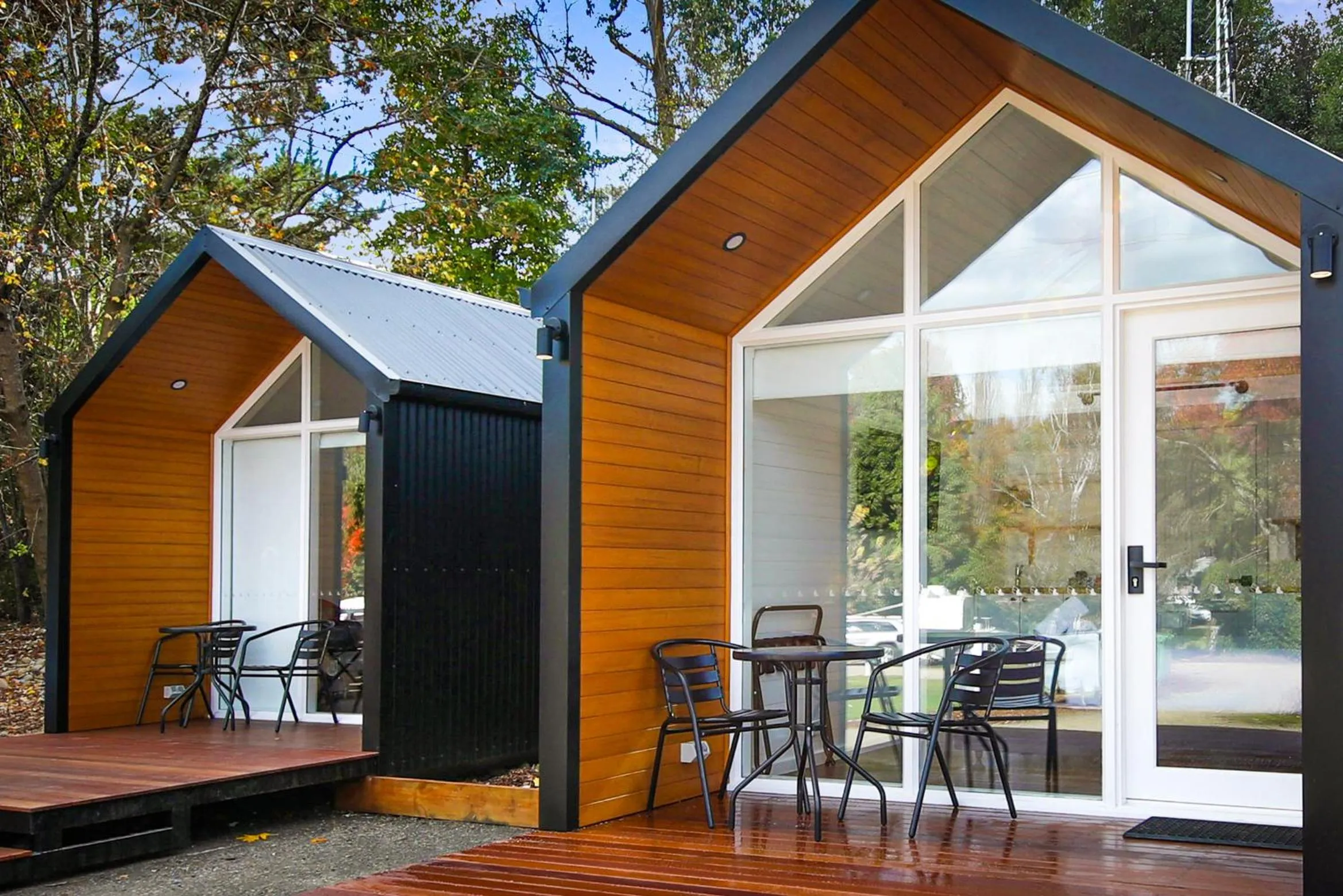 Patio in Bright Riverside Holiday Park