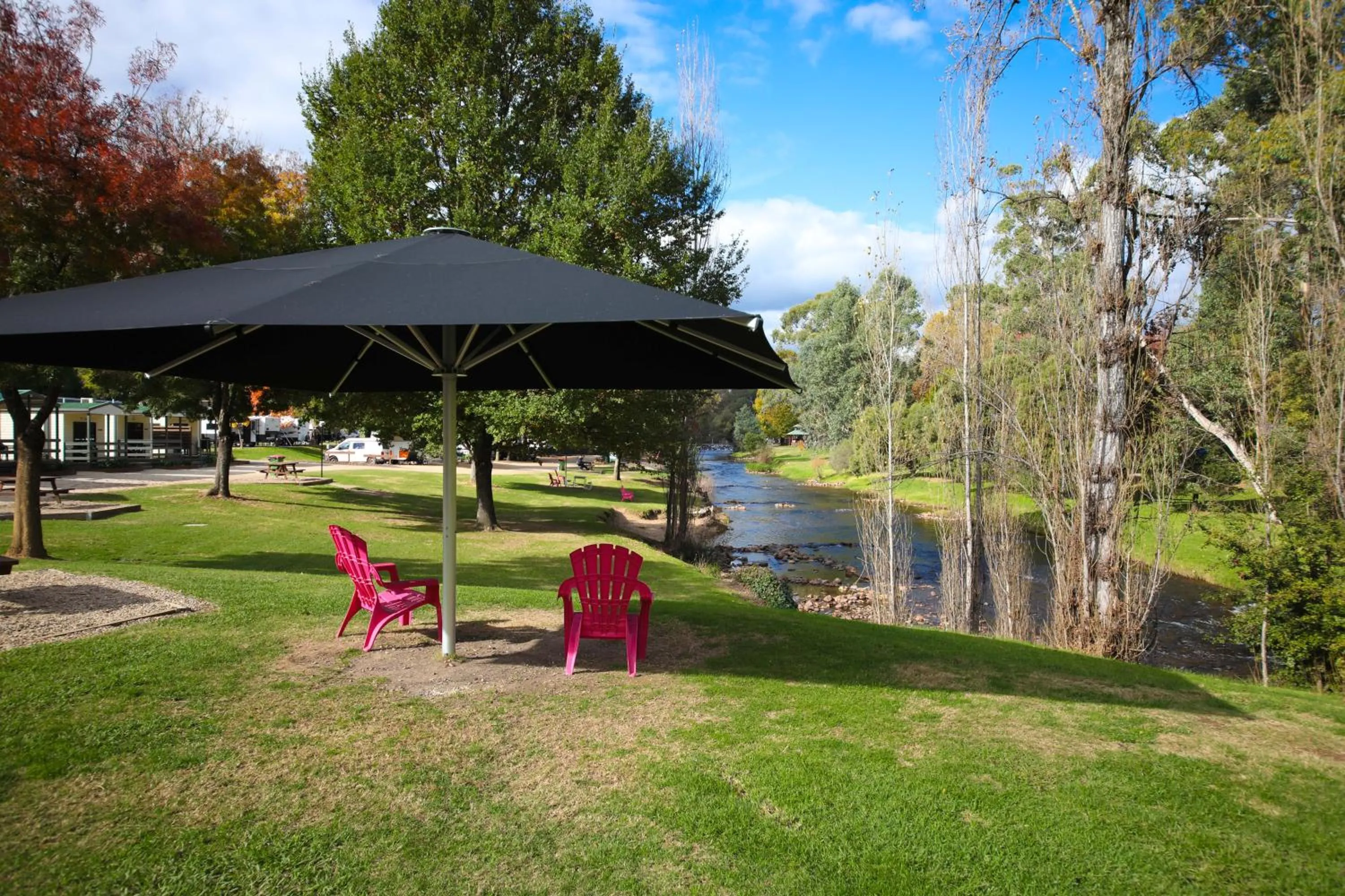 River view in Bright Riverside Holiday Park