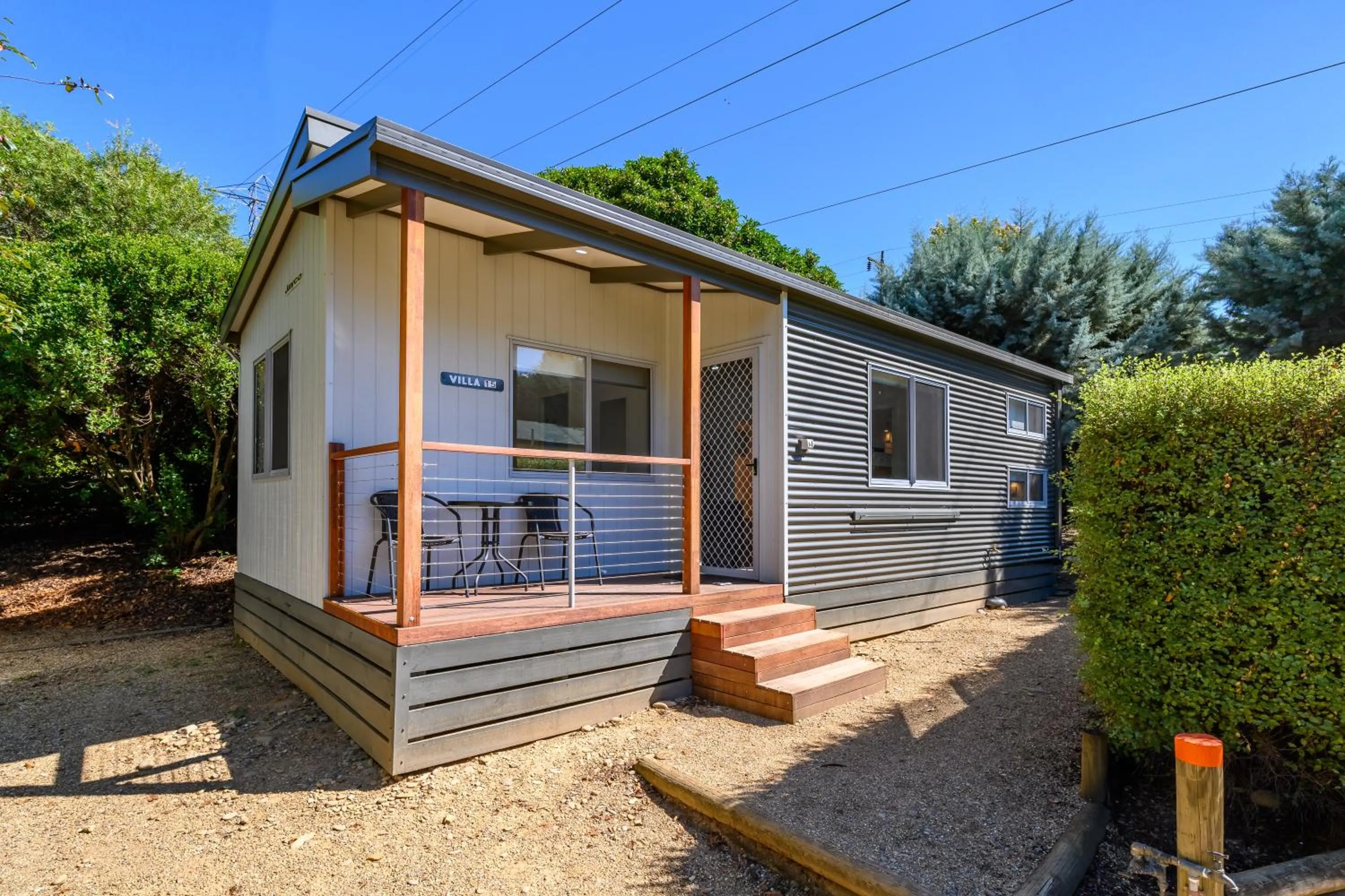 Balcony/Terrace in Bright Riverside Holiday Park