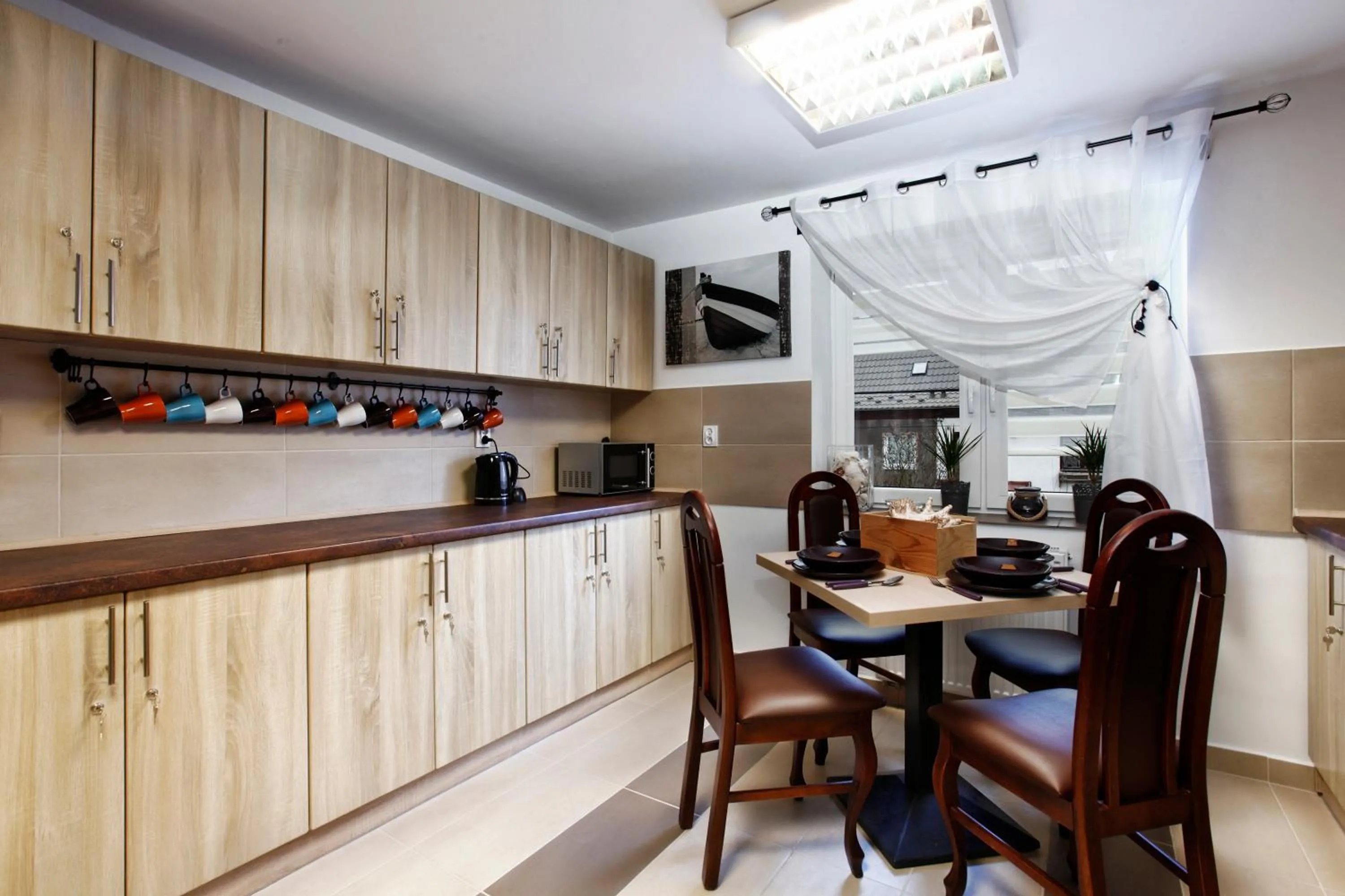 Communal kitchen in Sejf House
