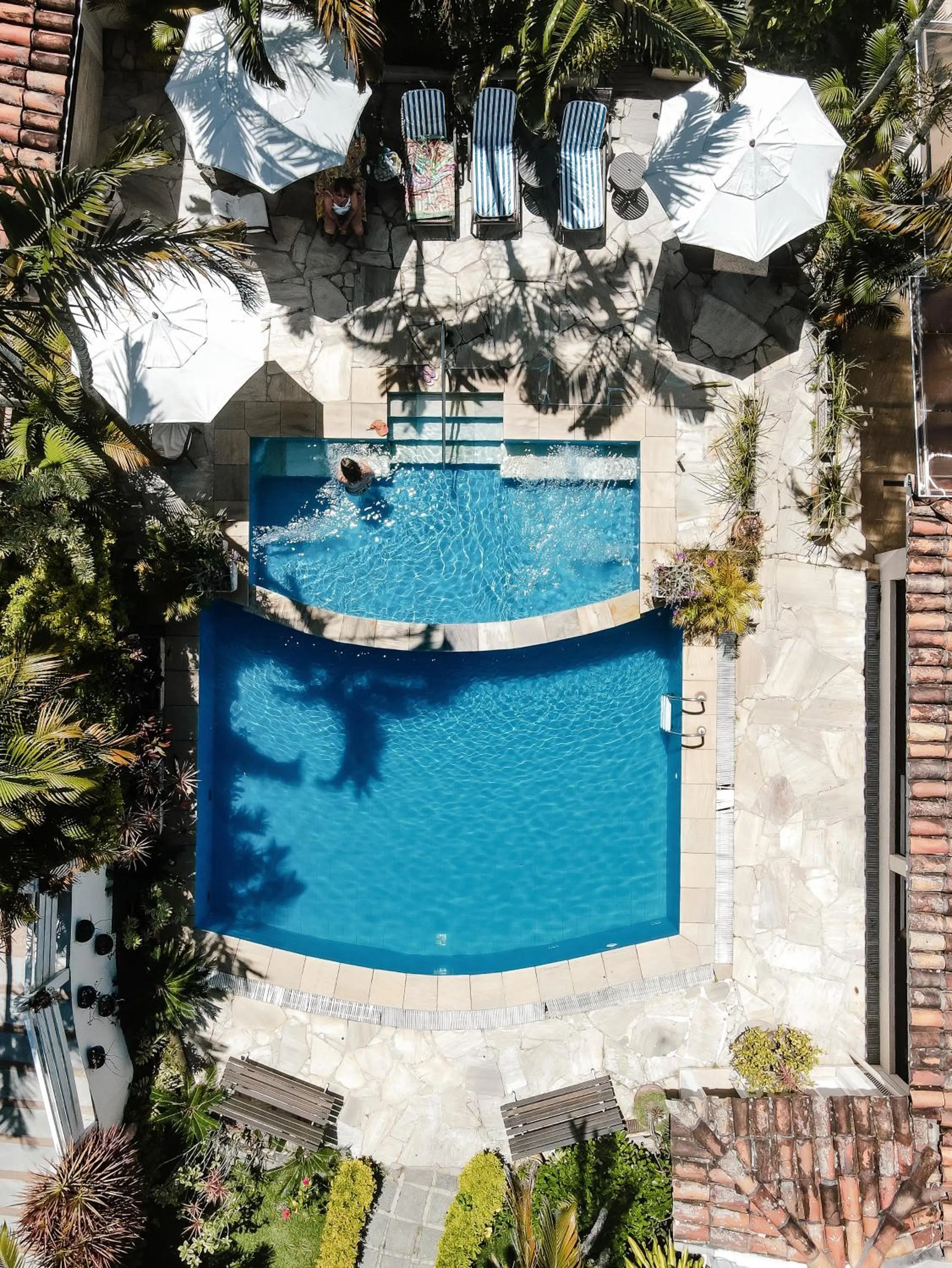 Bird's eye view in Auberge de la Langouste