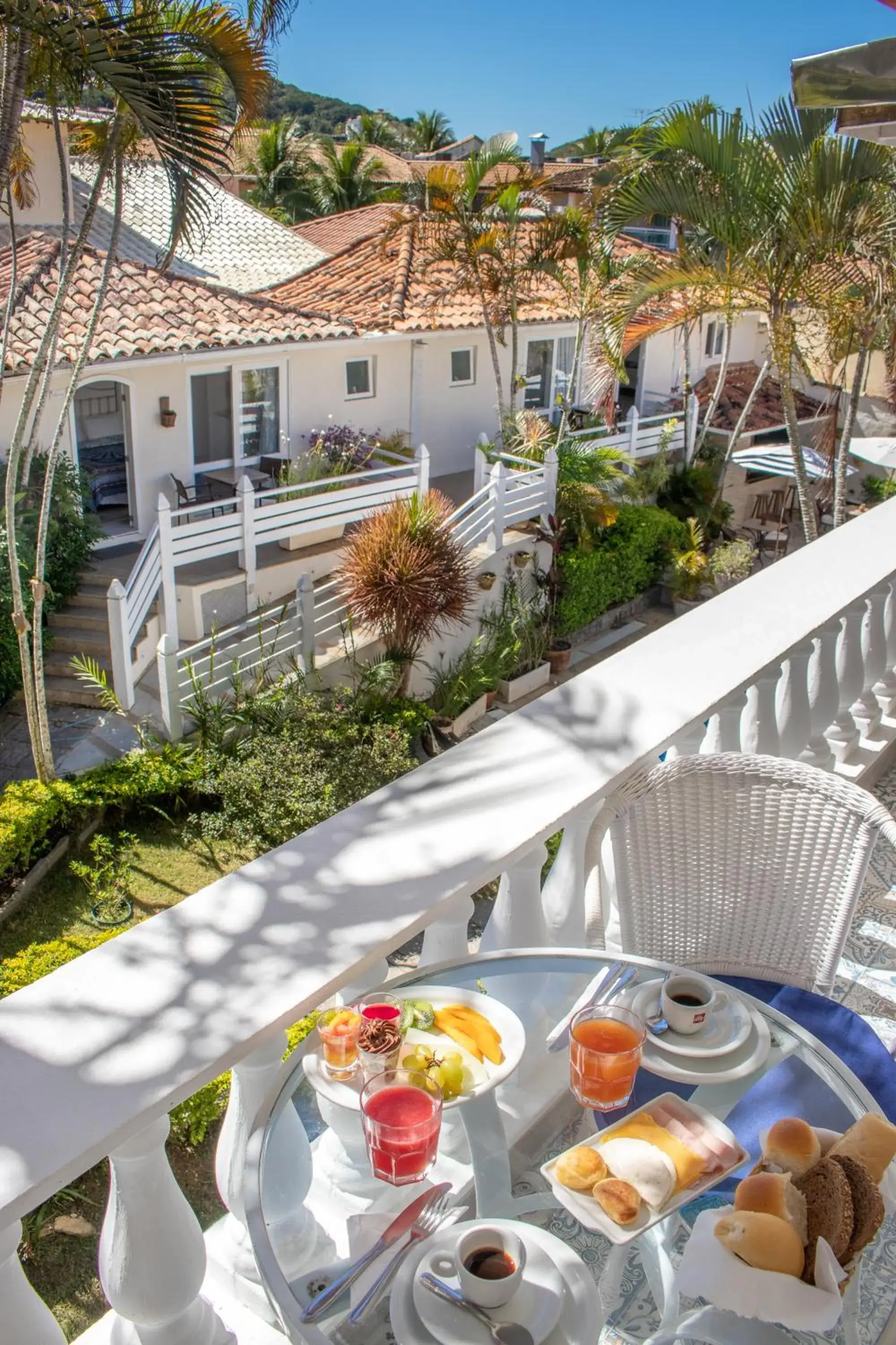 Garden view in Auberge de la Langouste Garden view in Auberge de la Langouste