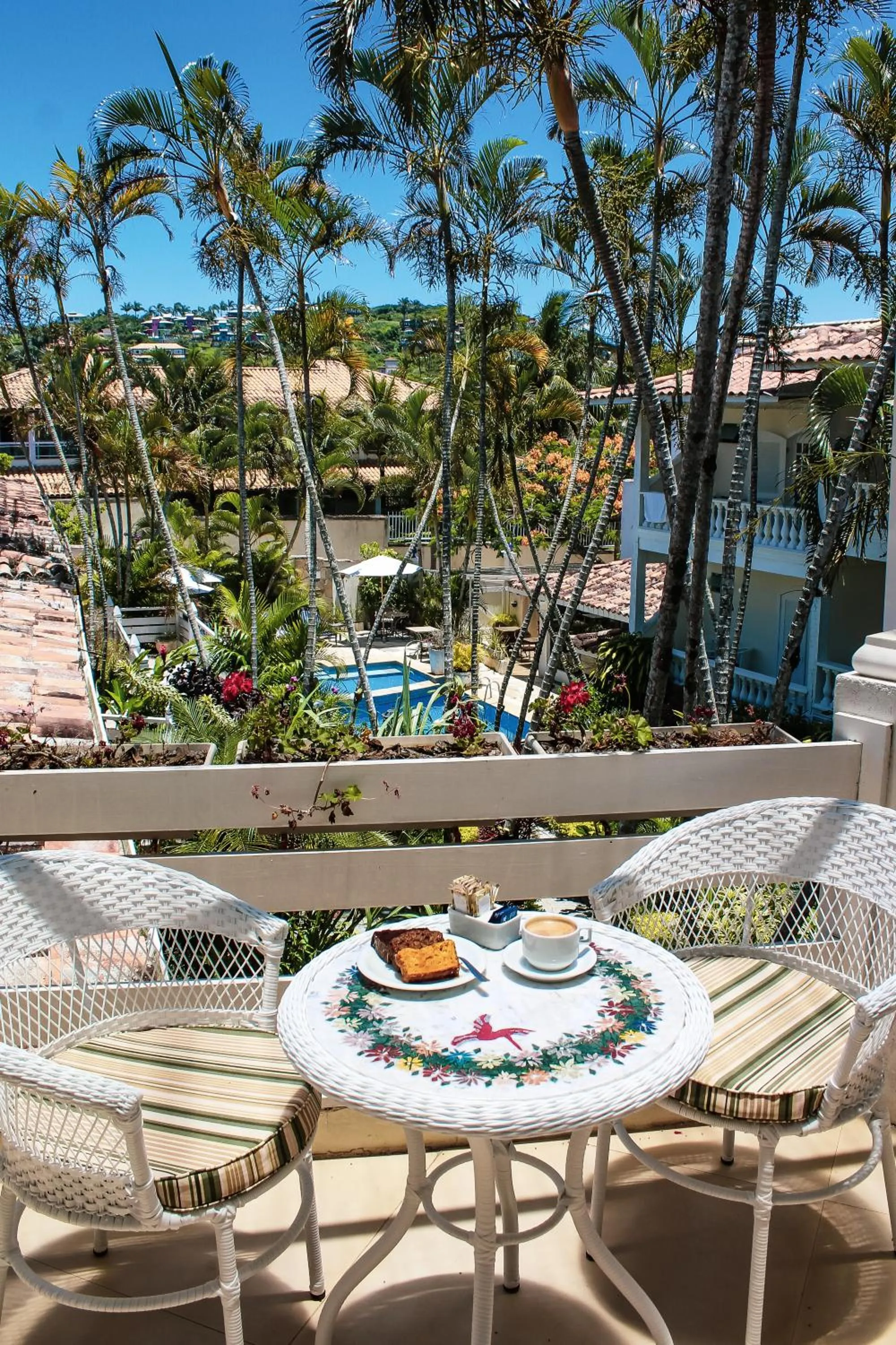 Garden in Auberge de la Langouste