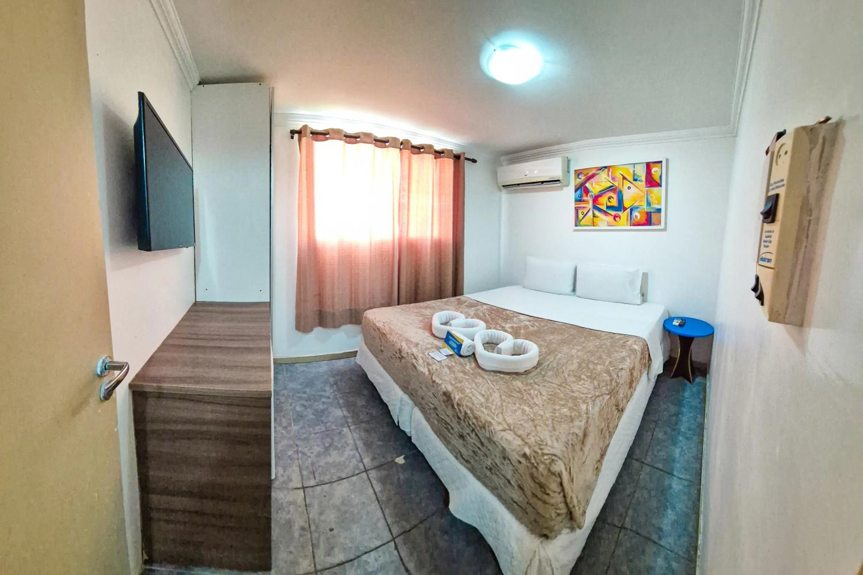 Bedroom, Bed in Estação do Sol Praia Hotel