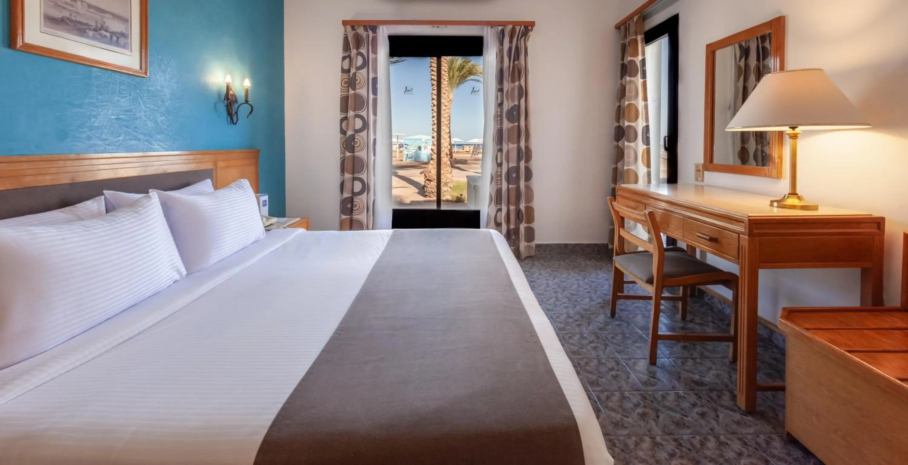 Bed in Pharaoh Azur Resort