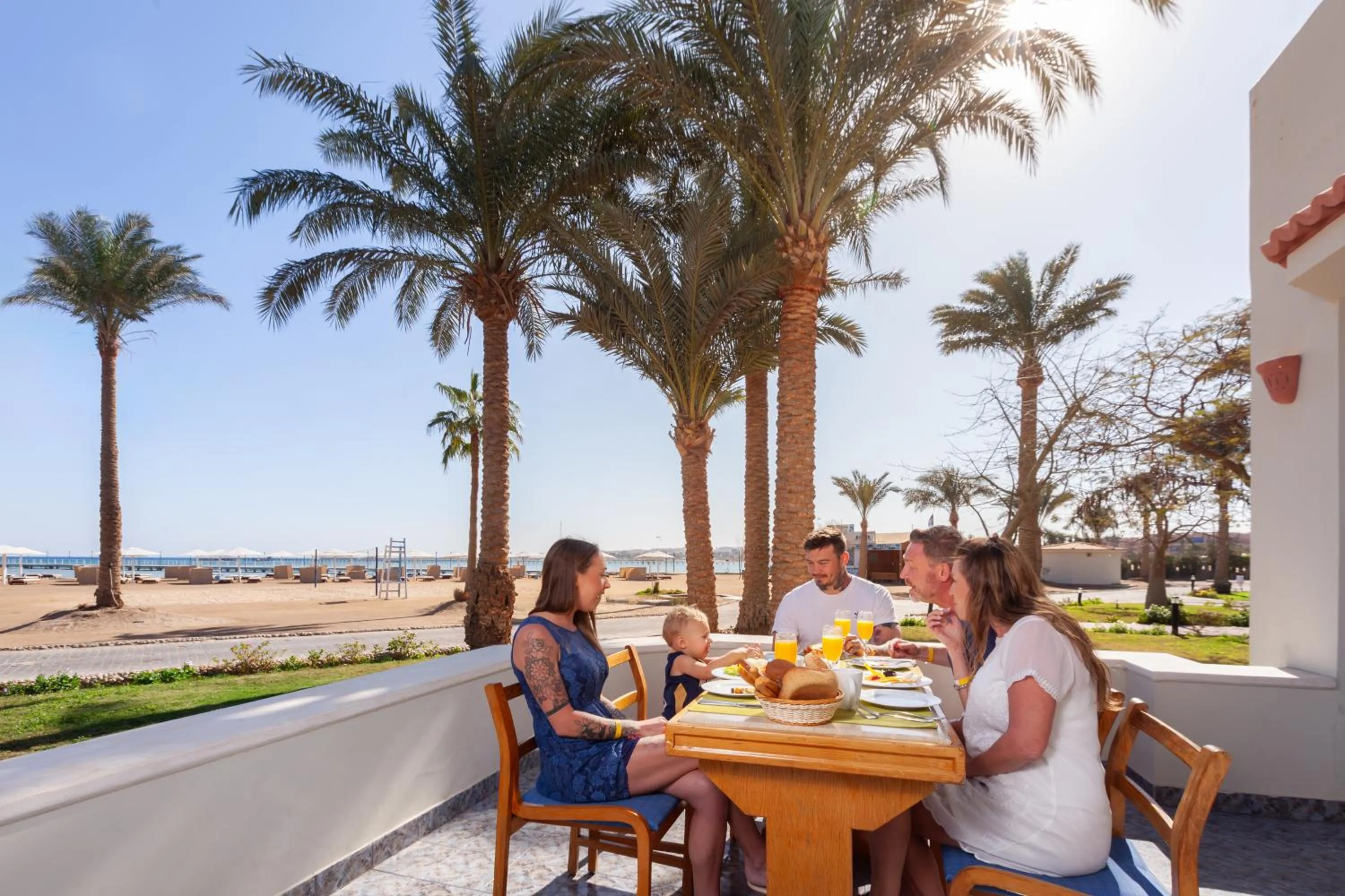 Guests in Pharaoh Azur Resort