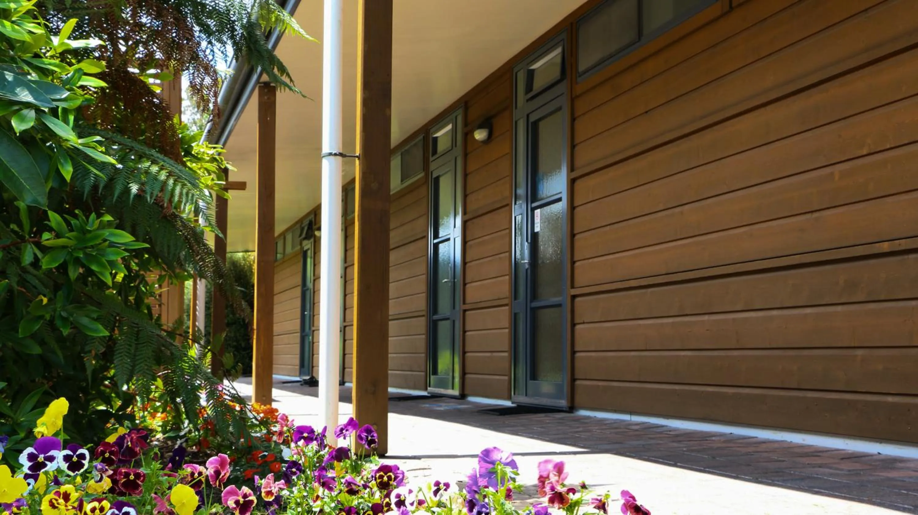 Patio in Sunset Motel