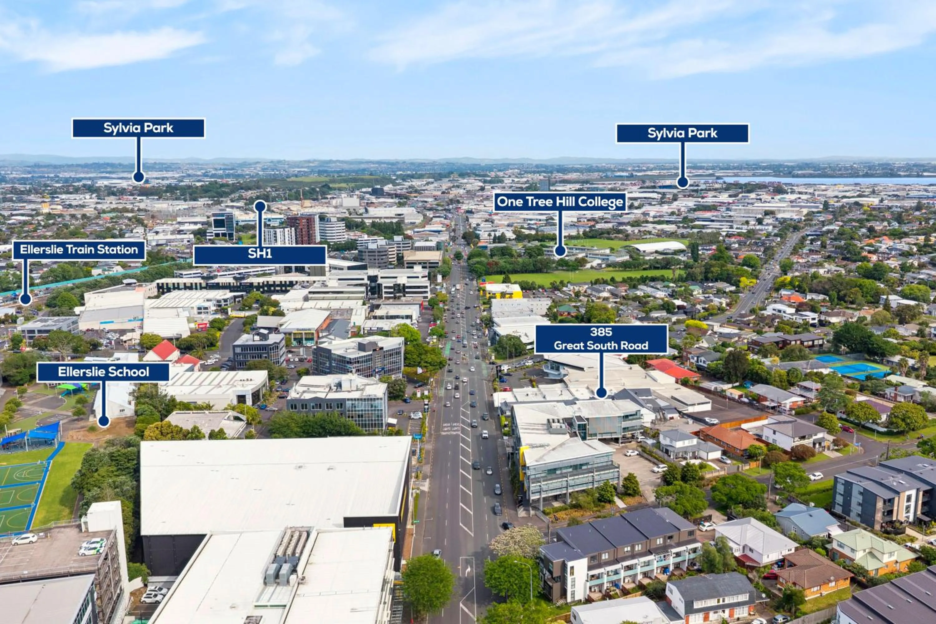 Bird's eye view in Sai Motels - Greenlane Auckland