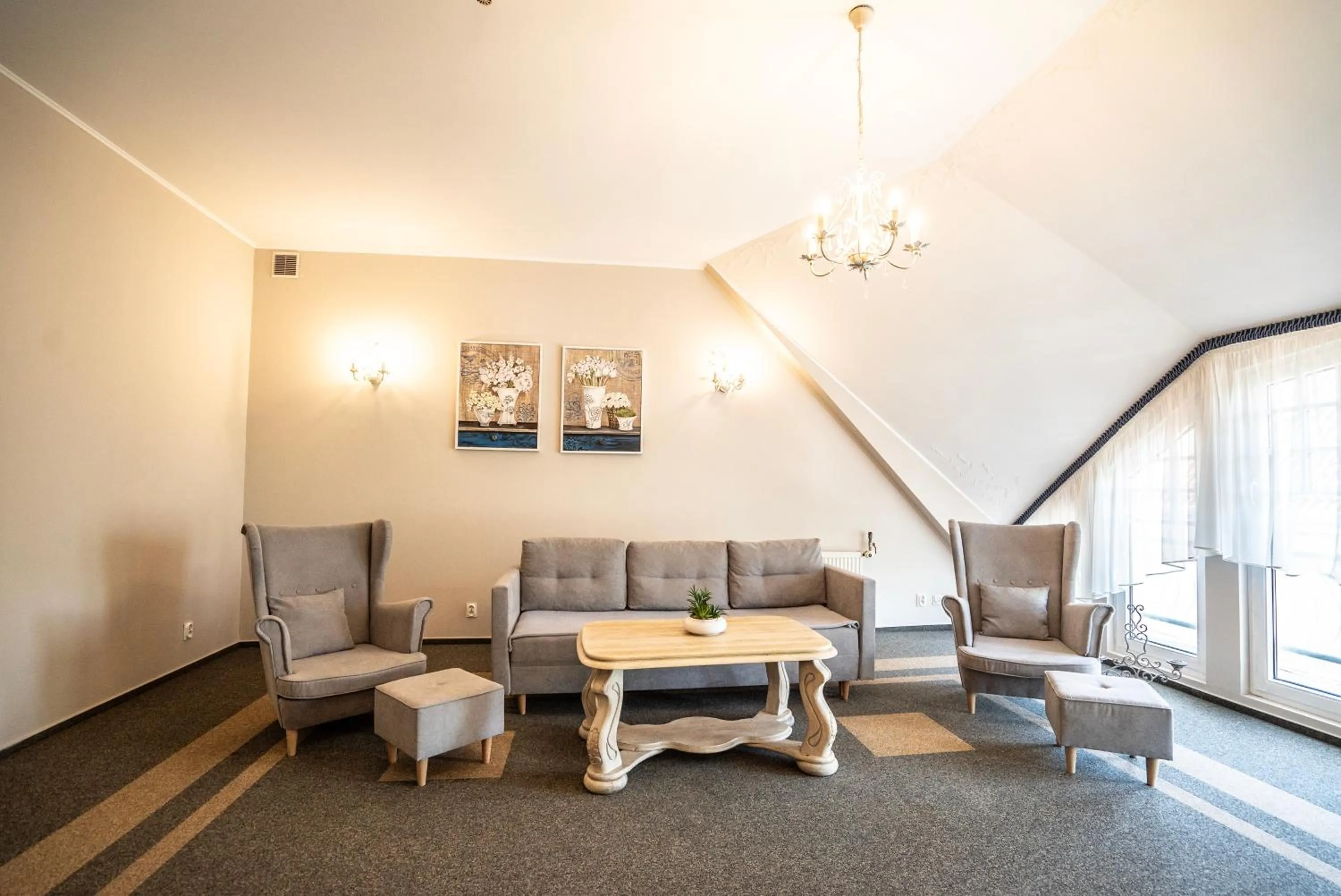 Seating area in Villa Pallas