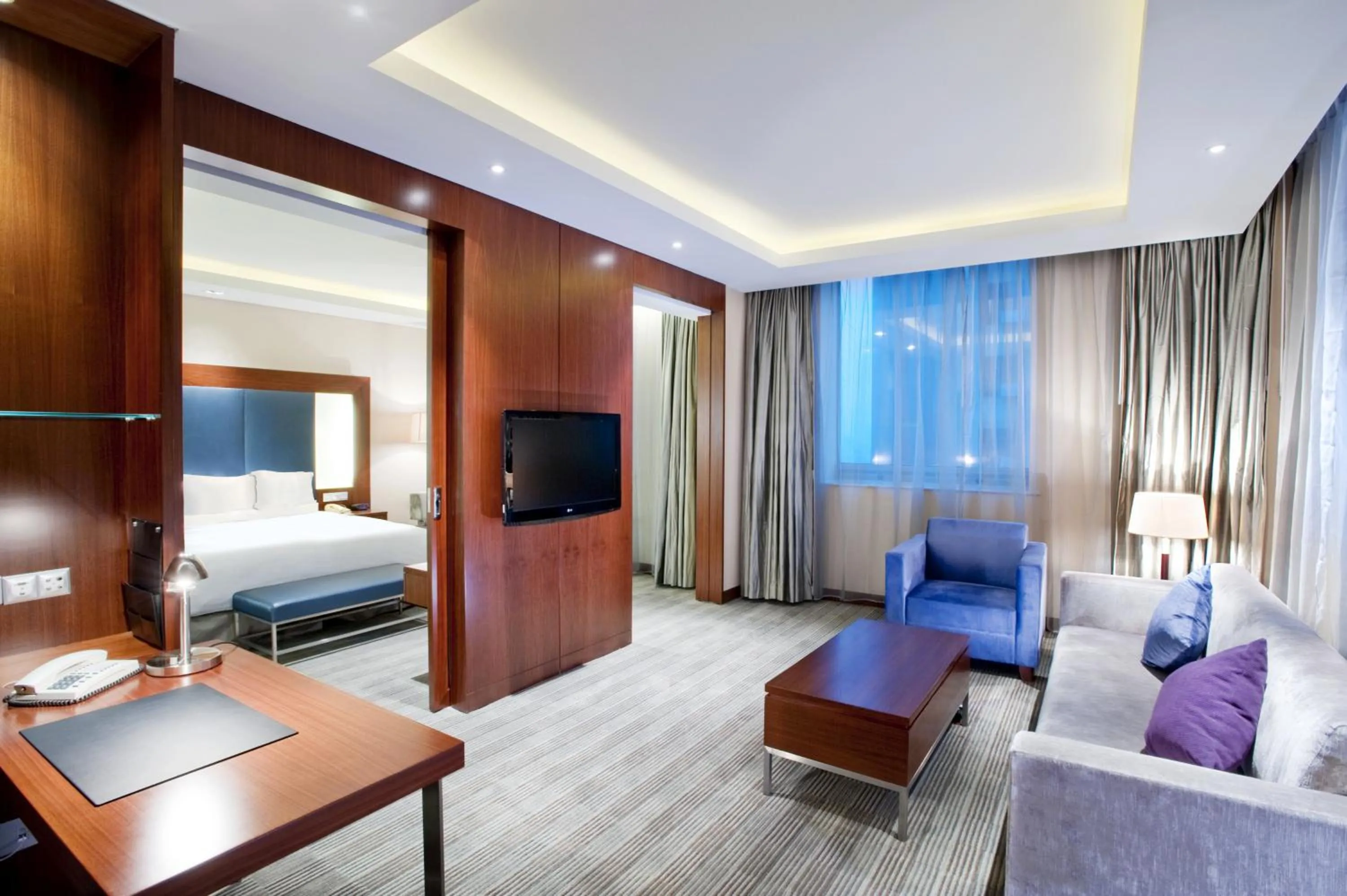 Bedroom, Bed in Holiday Inn Shanghai Pudong by IHG