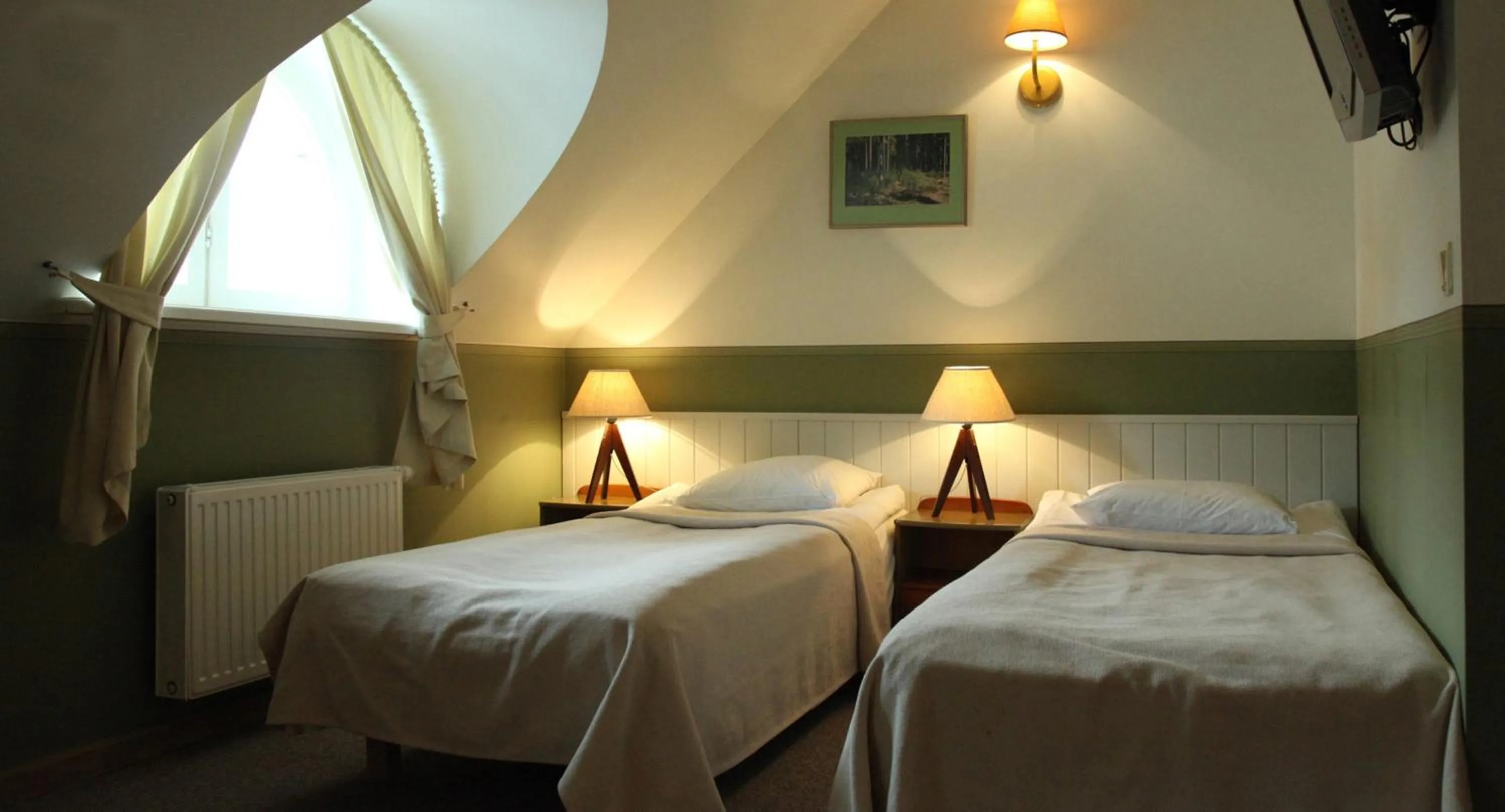 Bed in Sagadi Manor Hotel