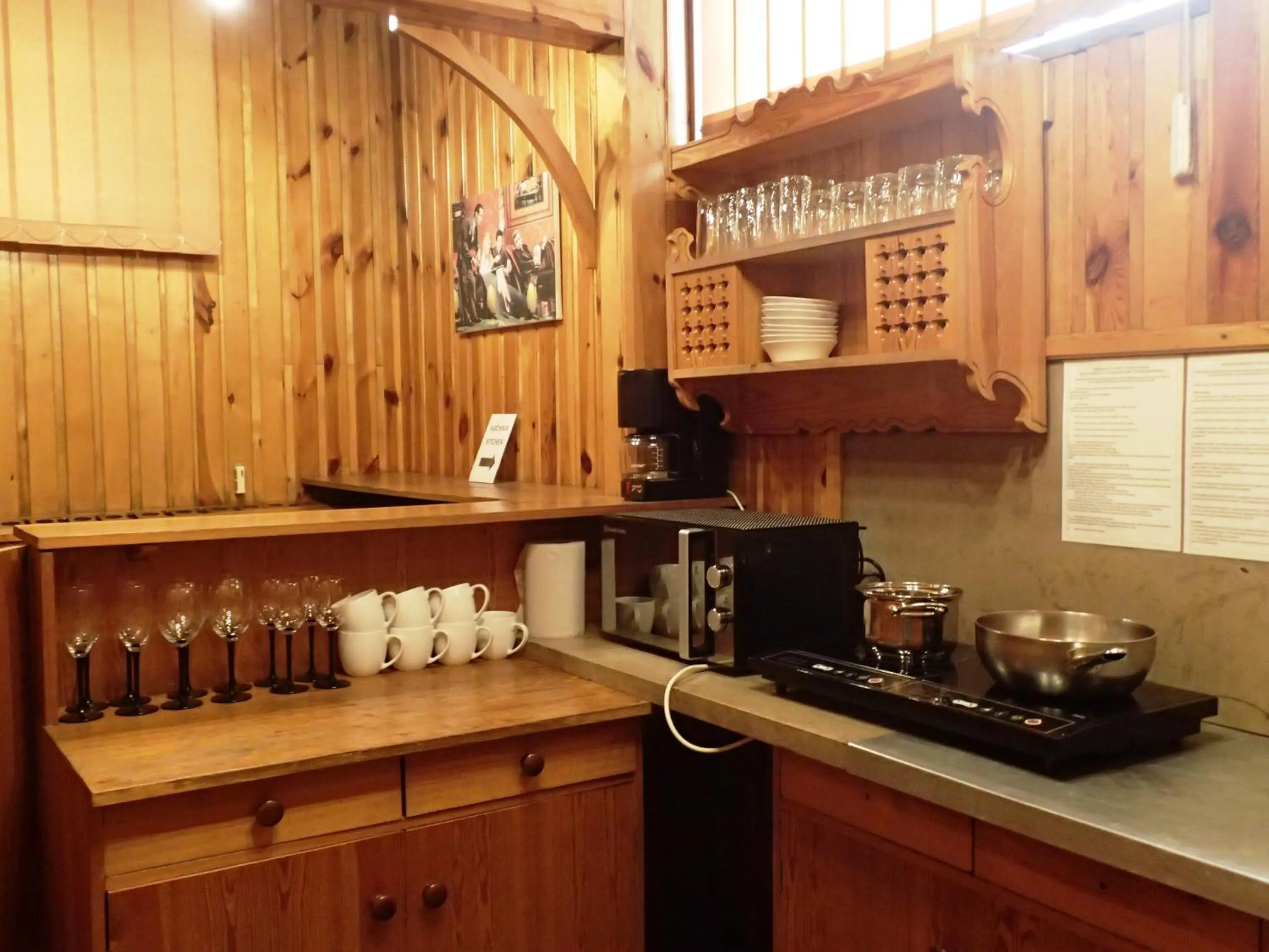 Communal kitchen in Willa Orla