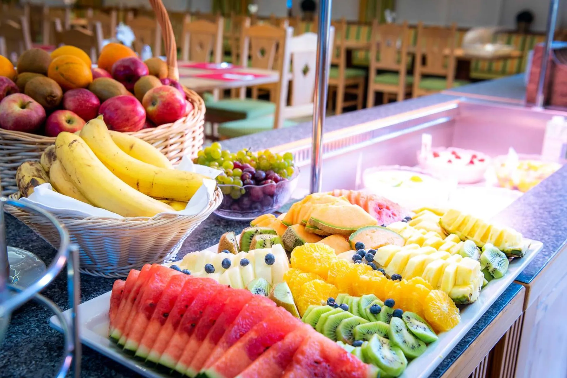 Buffet breakfast in Hotel Schörhof