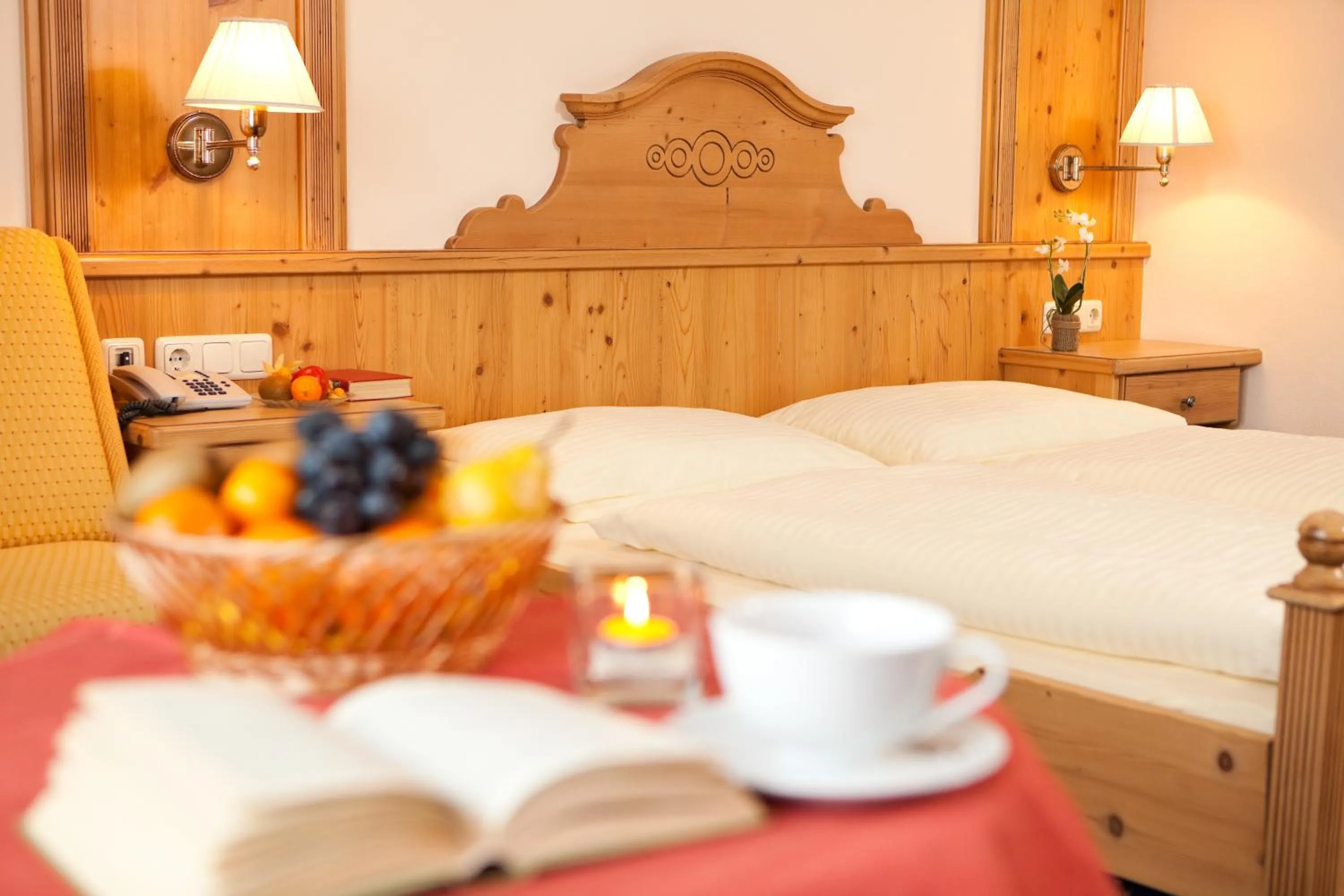 Bed in Hotel Schörhof