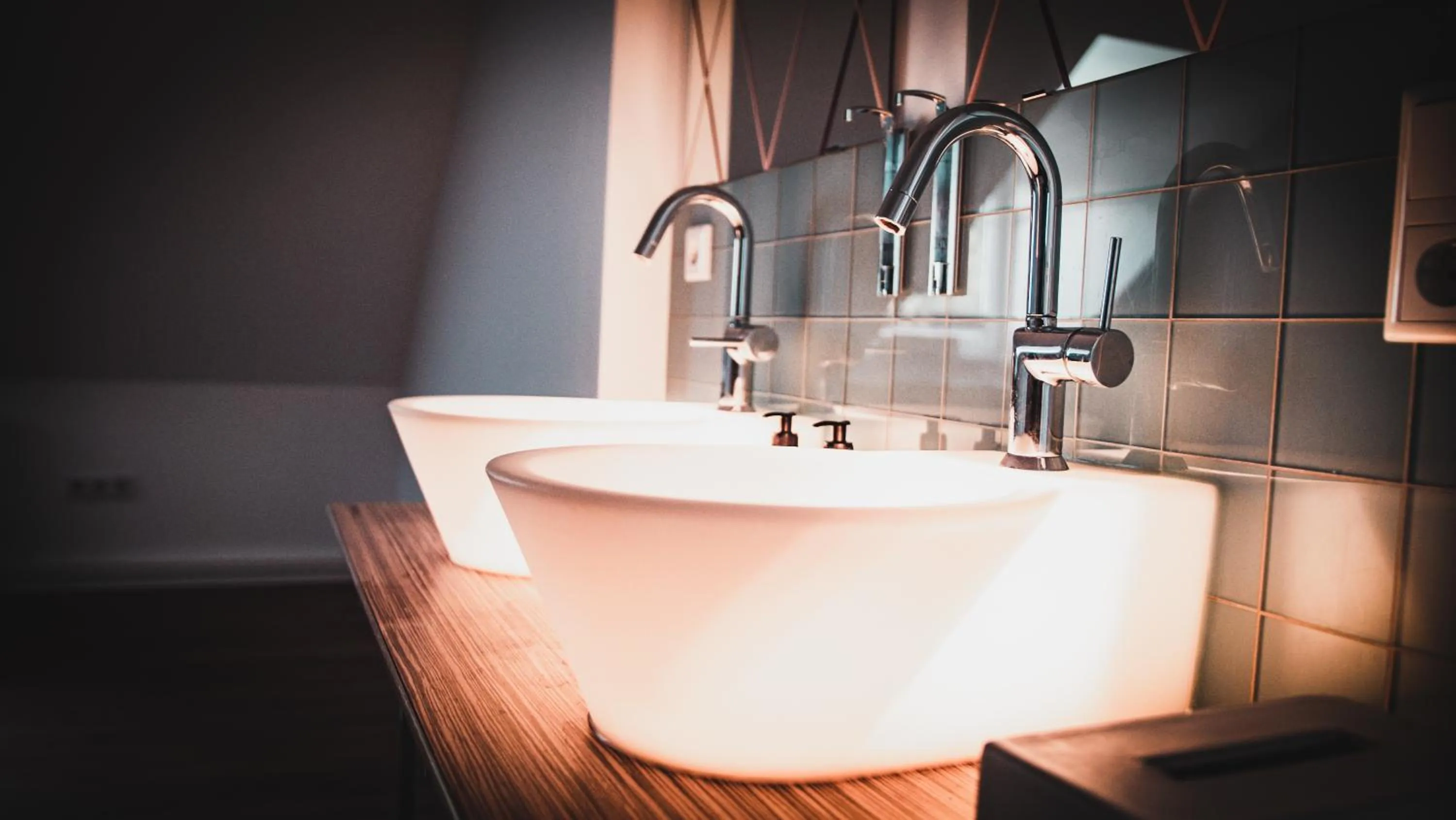 Bathroom in Hotel Palmenbad