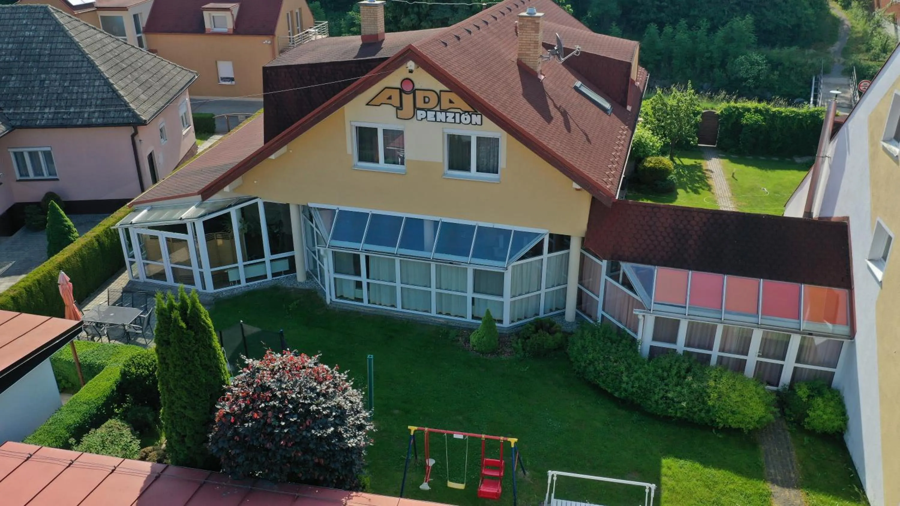 Bird's eye view in Penzion Ajda