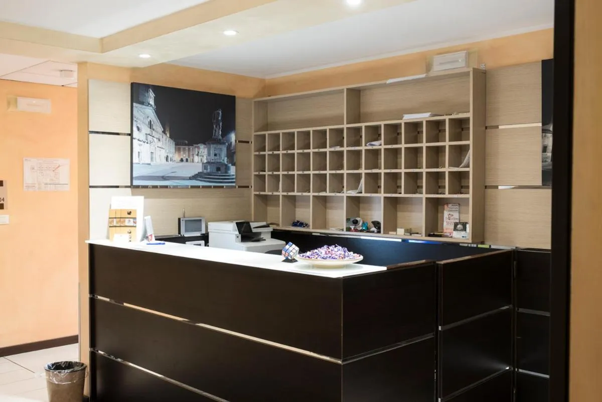 Lobby or reception, Bed in Hotel Corte Business