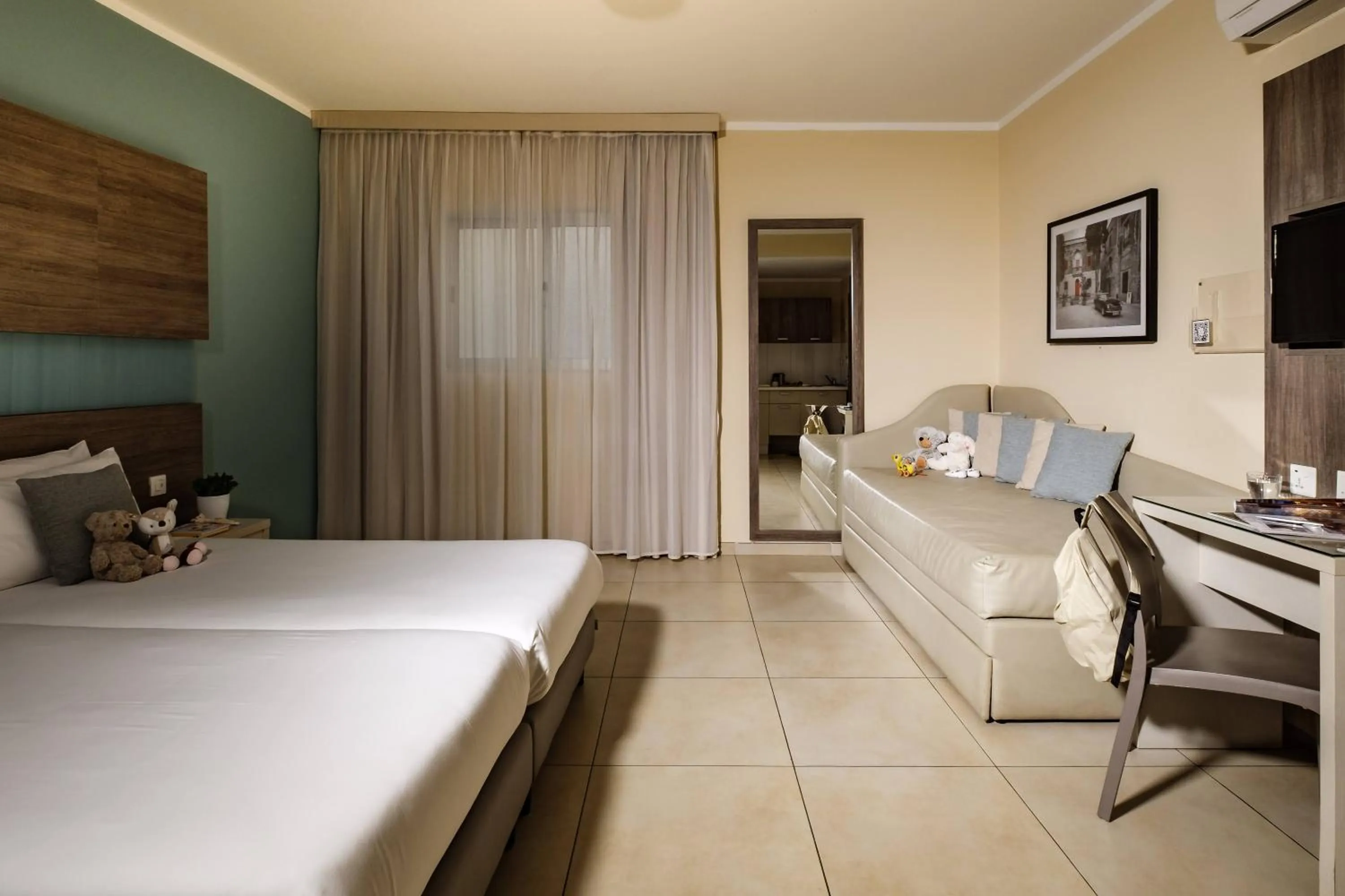 Bedroom, Bed in 115 The Strand Hotel by NEU Collective