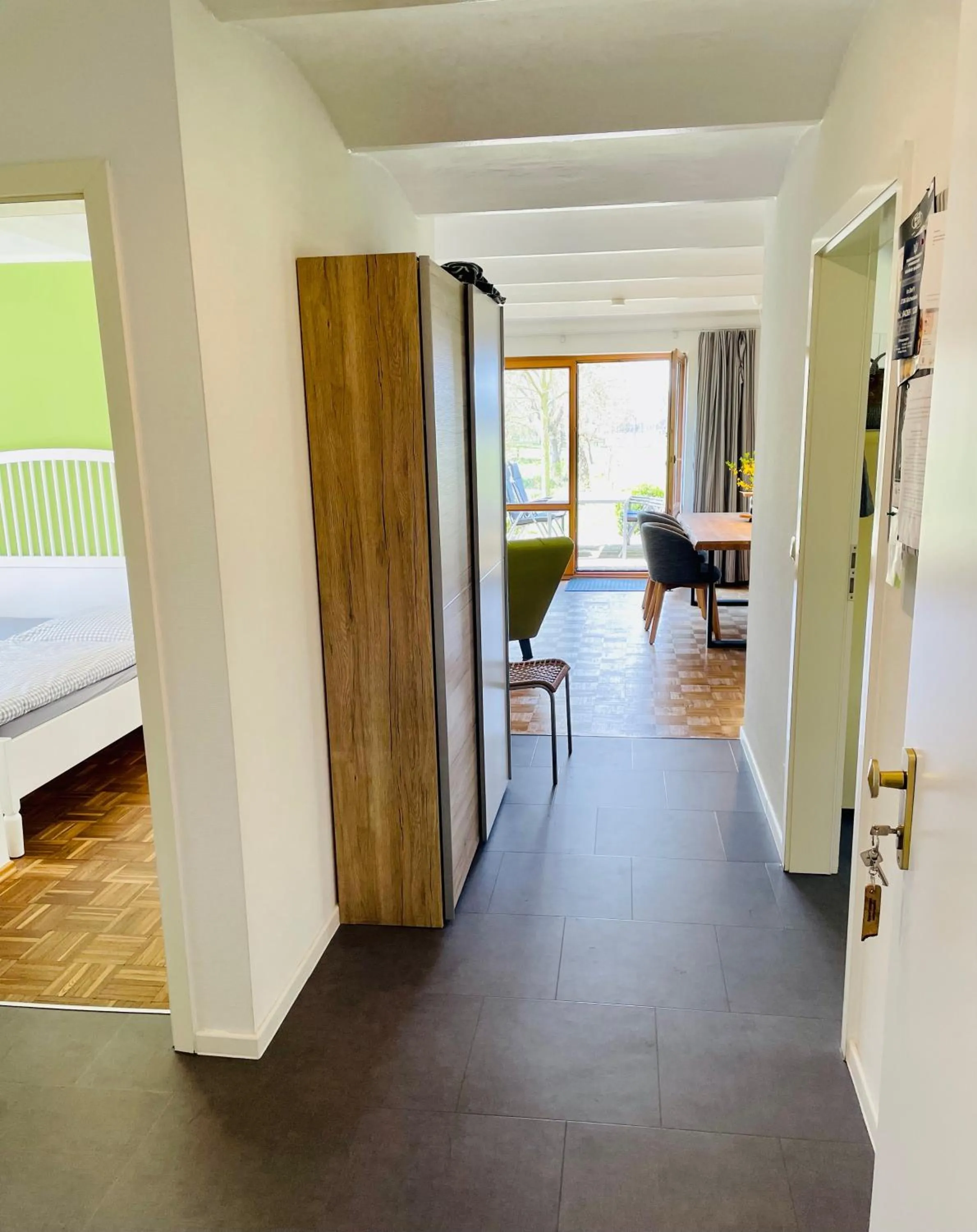 Bed in Hinners-Hoff Apartments