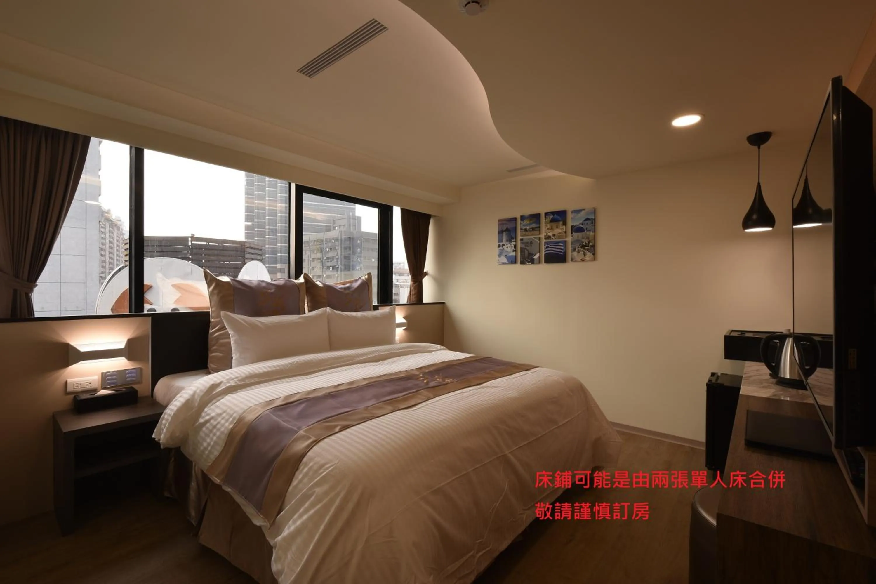 Bed in Sun Hotel Kaohsiung