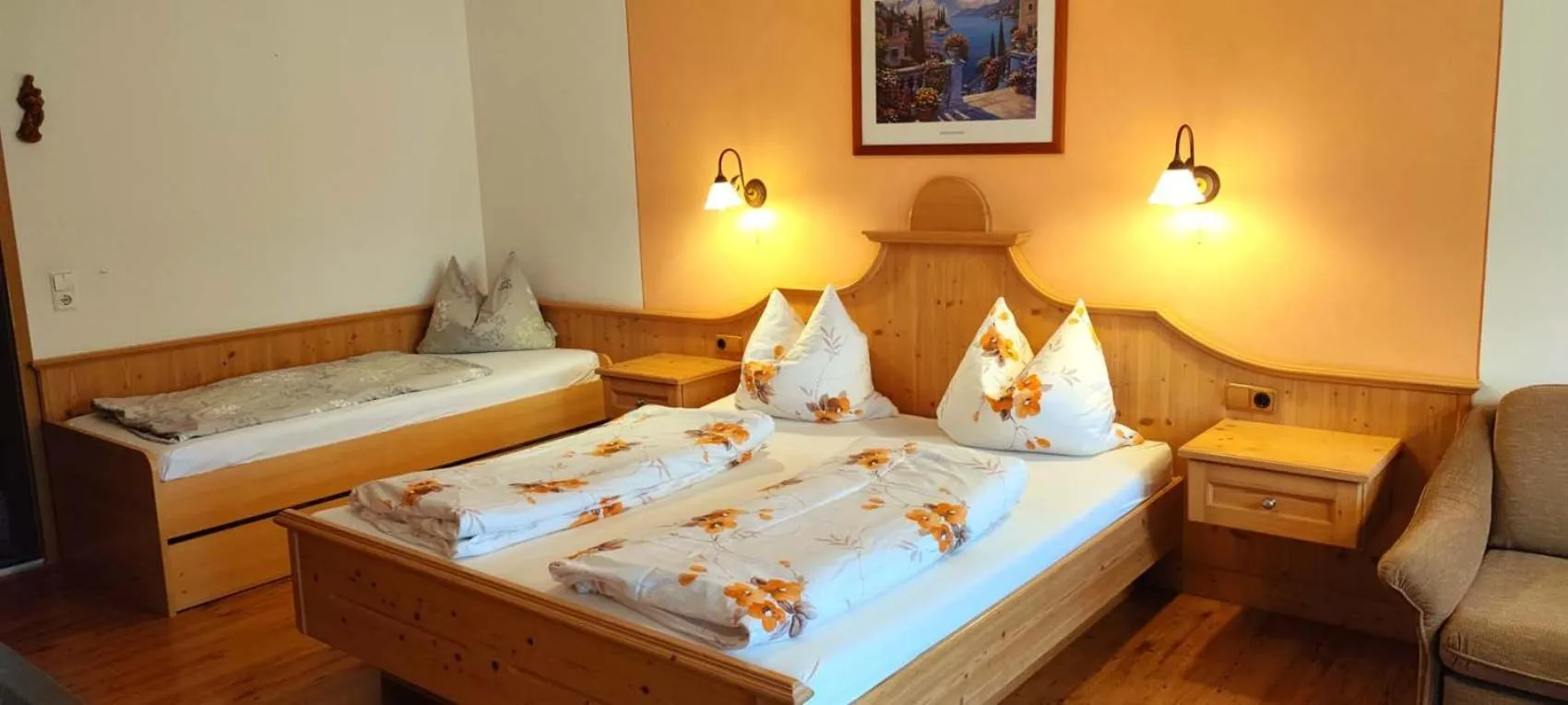 Bed in Pension Berghof