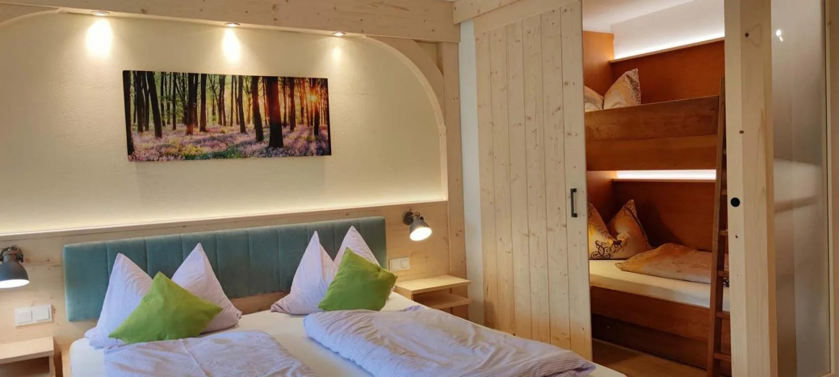 Bed in Pension Berghof