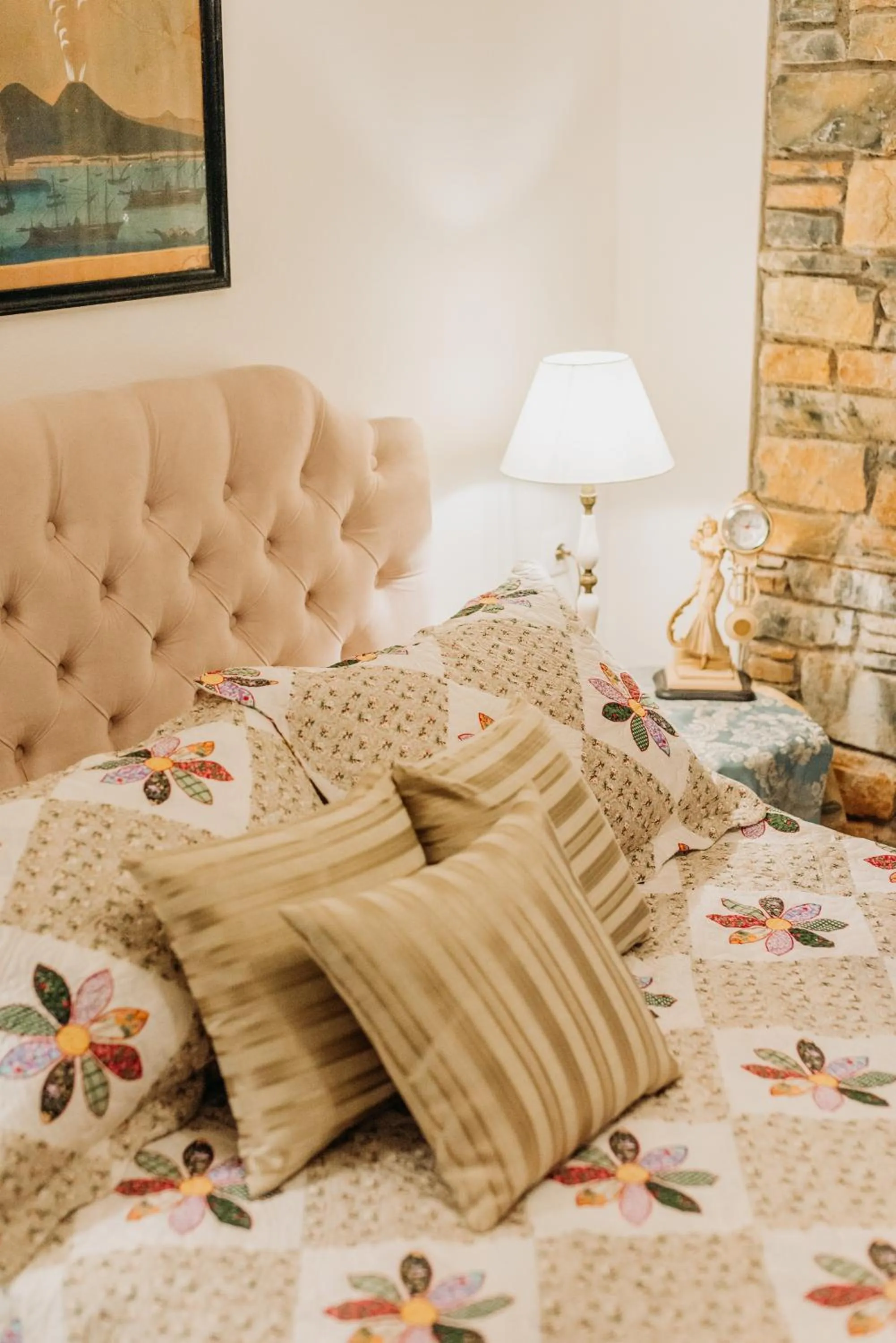 Bed in Elysian Luxury Villa Pelion