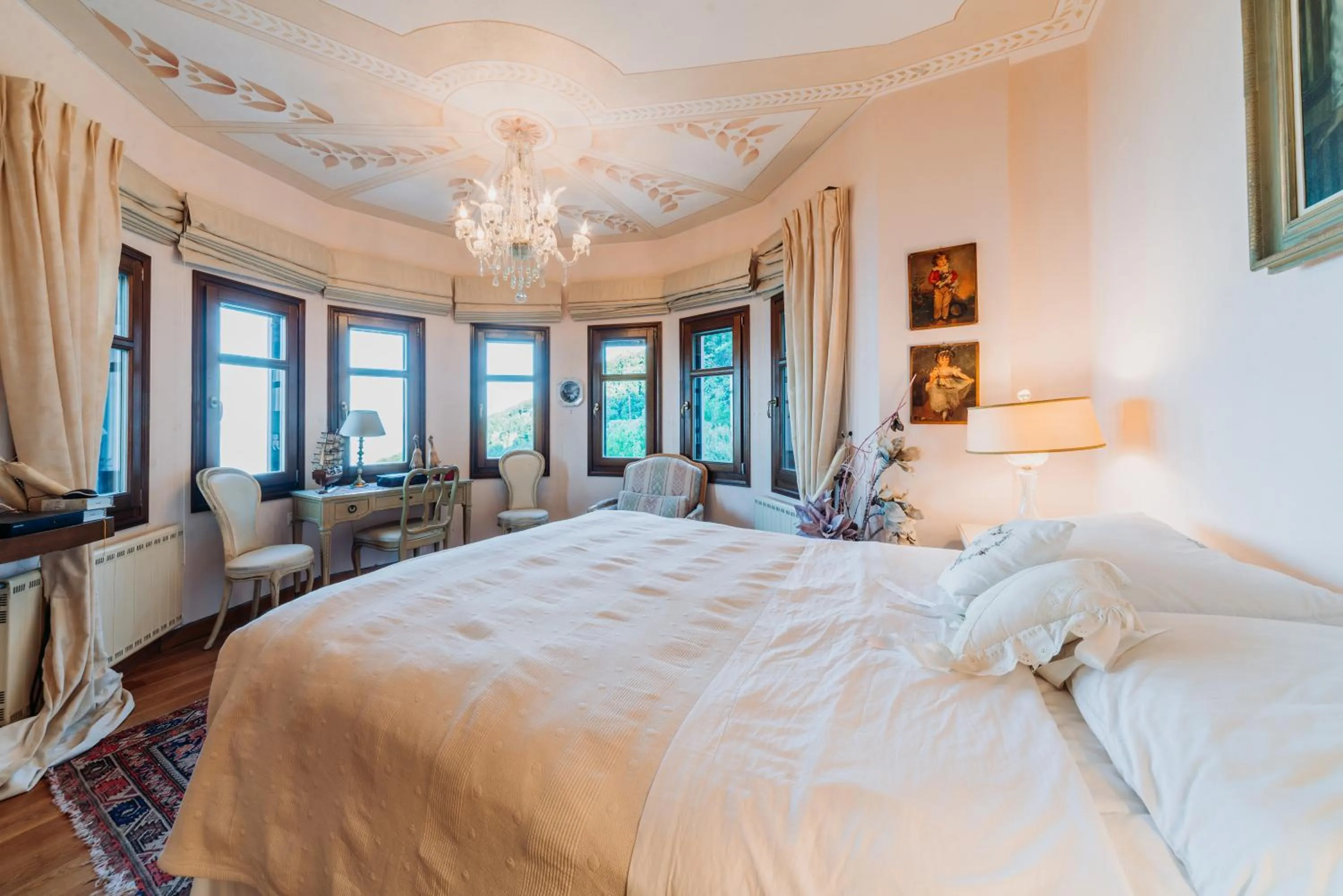 Bedroom, Bed in Elysian Luxury Villa Pelion