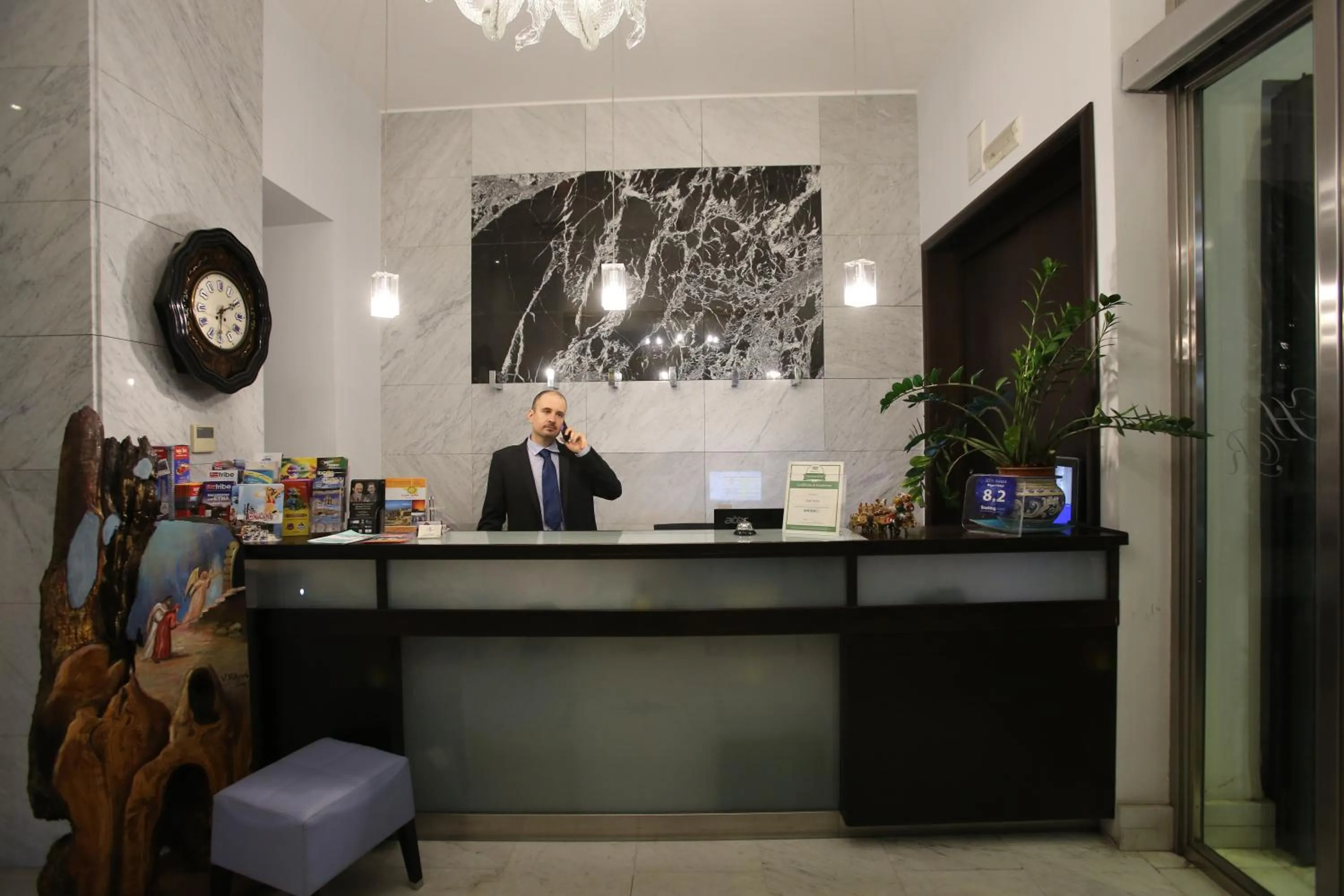 Lobby or reception in Rigel Hotel