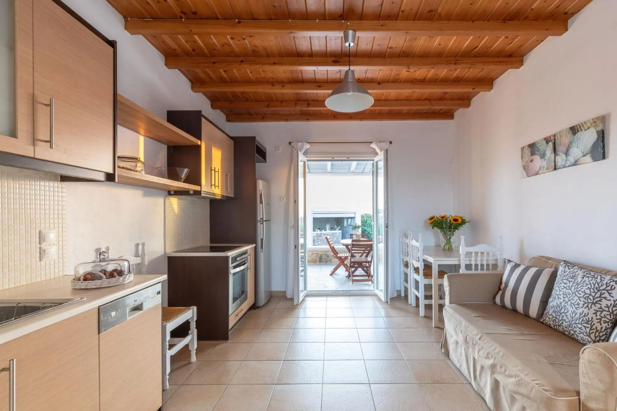 Kitchen or kitchenette in Sea Wind Villas and Suites