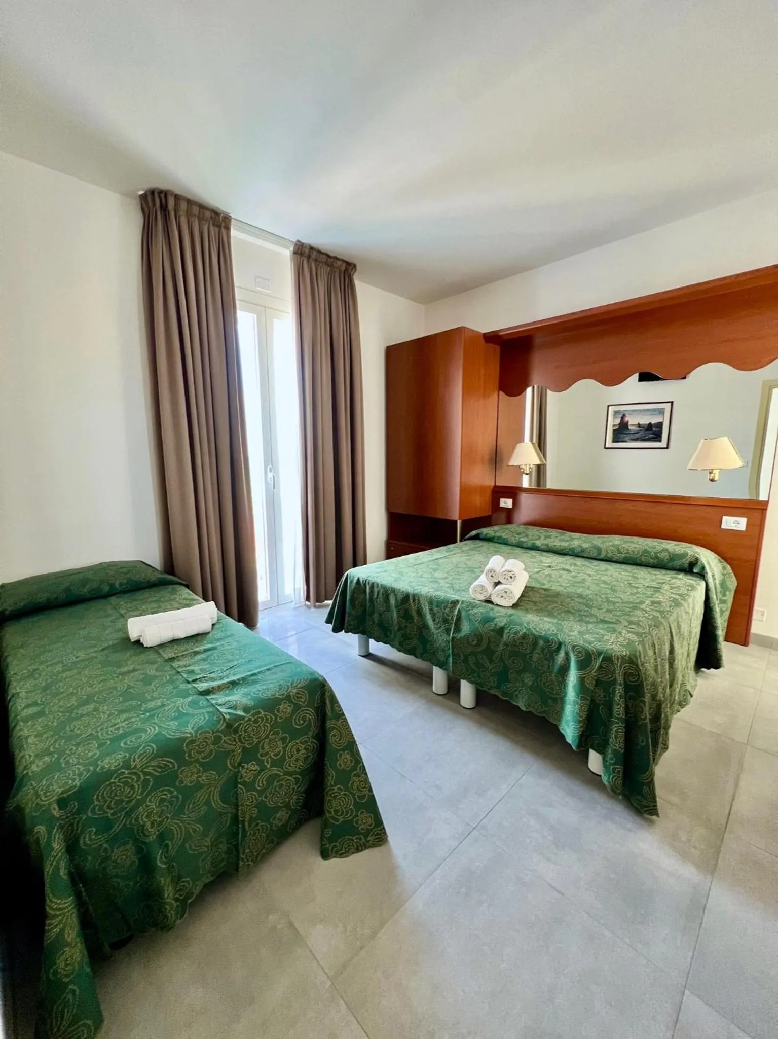 Bed in Hotel Terramare