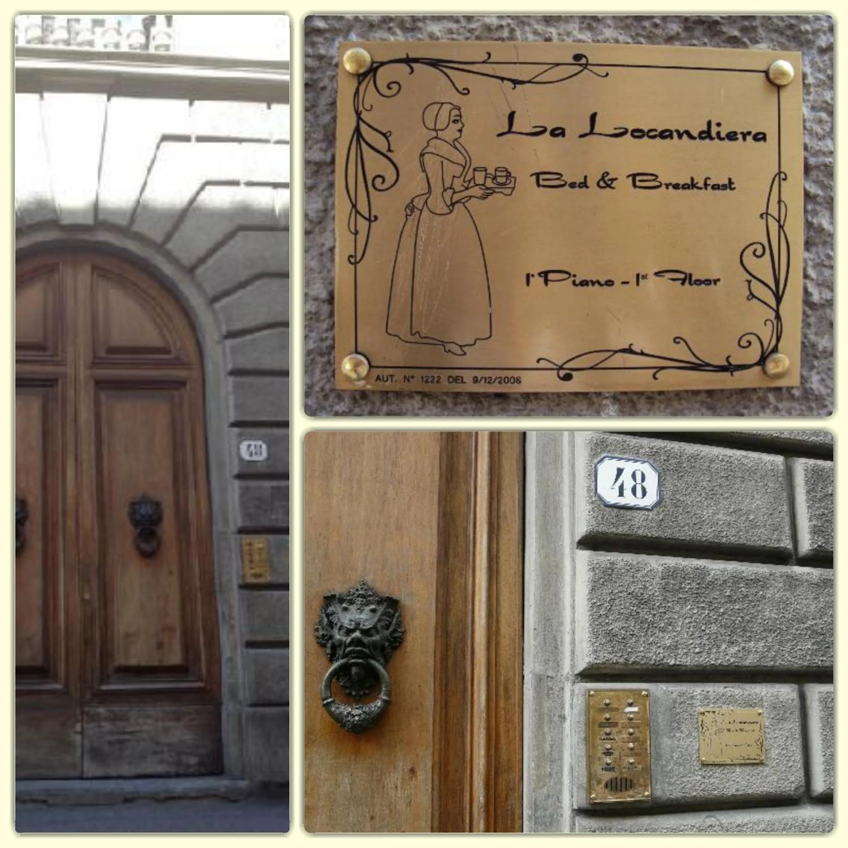 Facade/entrance in La Locandiera B&B