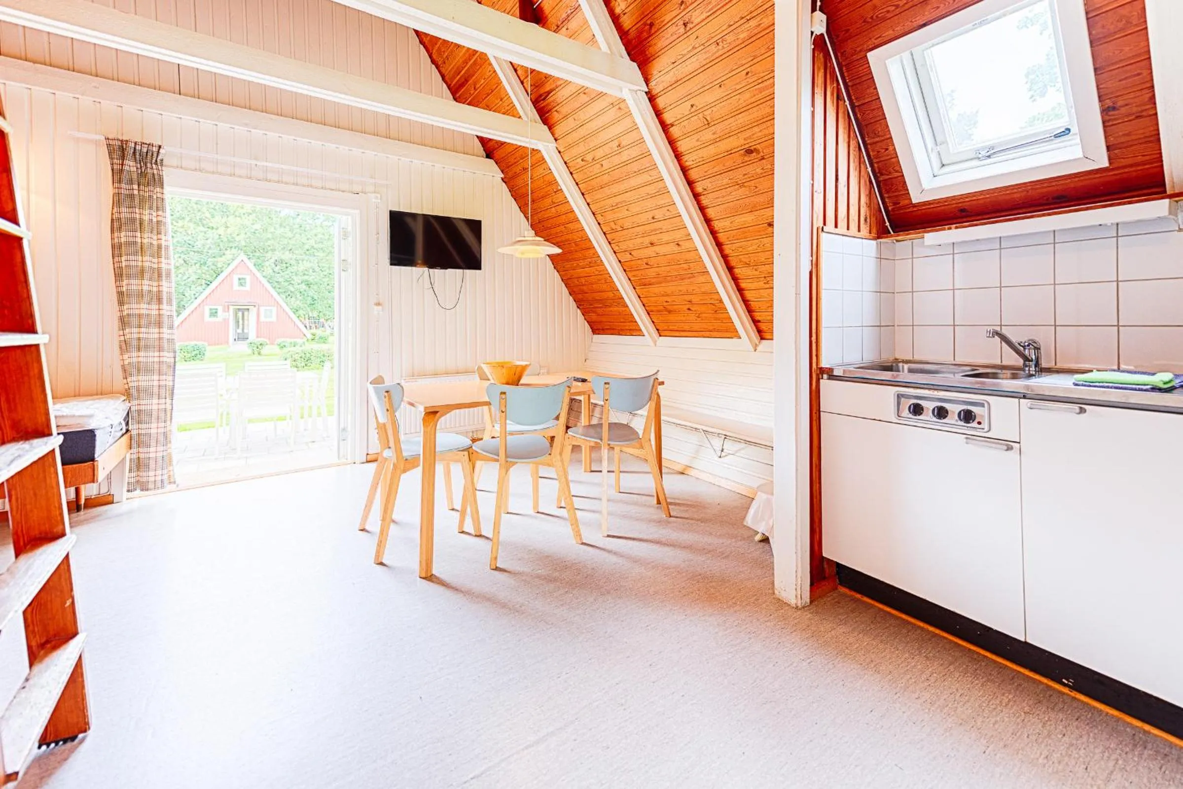 Kitchen or kitchenette in Borstahusen Campingresort