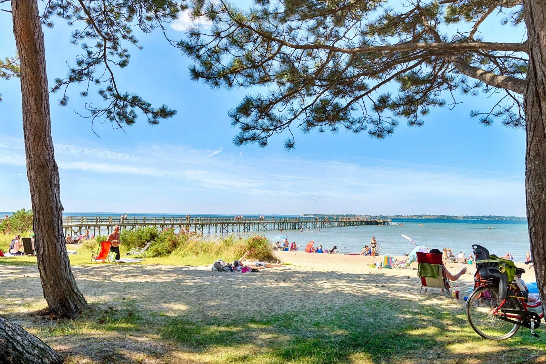 Beach in Borstahusen Campingresort